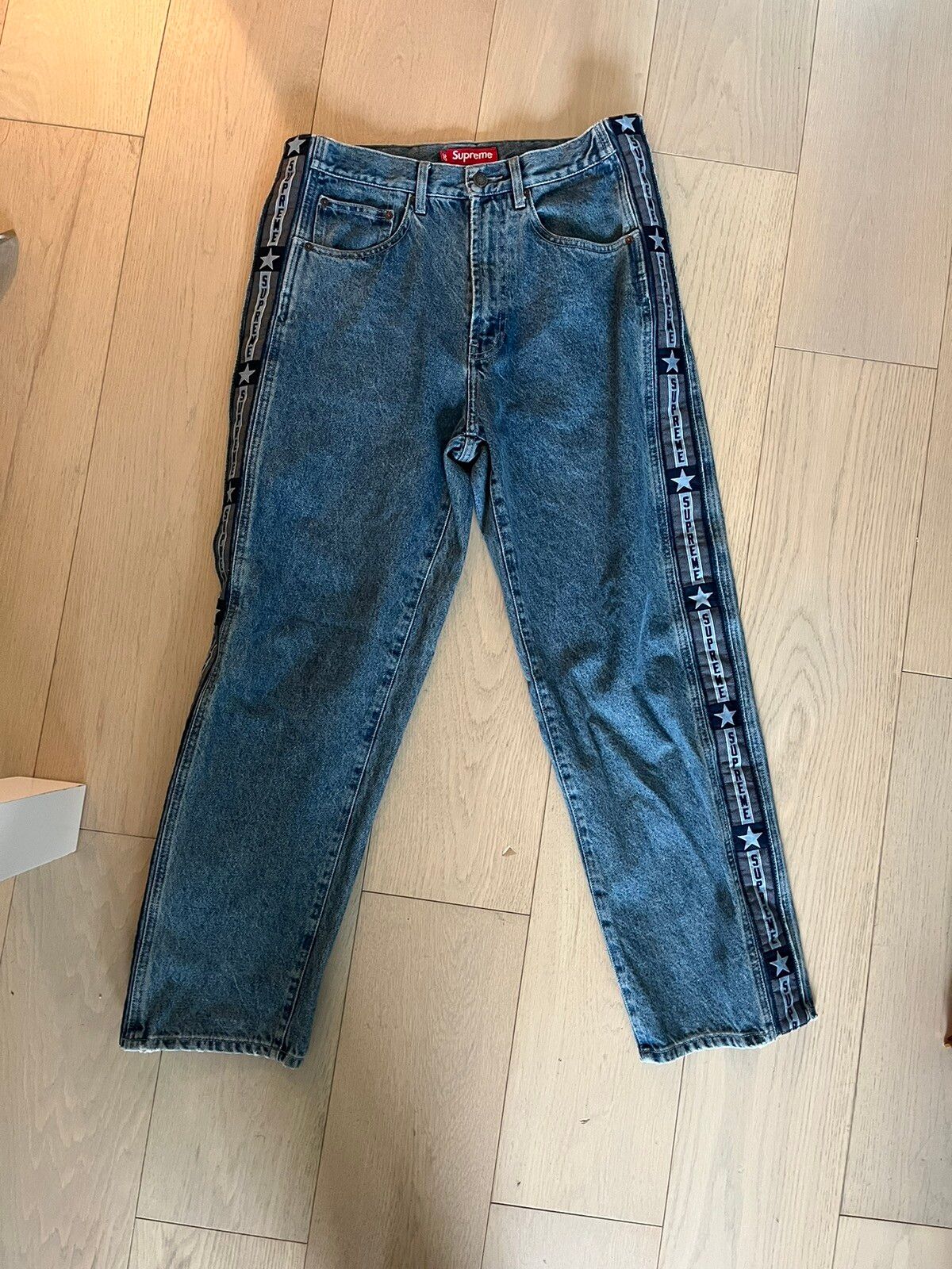 Supreme Supreme baggy snap off star jeans | Grailed