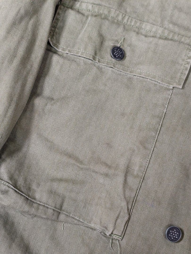 Vintage True Vintage Rare 1940s 2nd Edition P-43 HBT Jacket Size US L / EU 52-54 / 3 - 7 Thumbnail