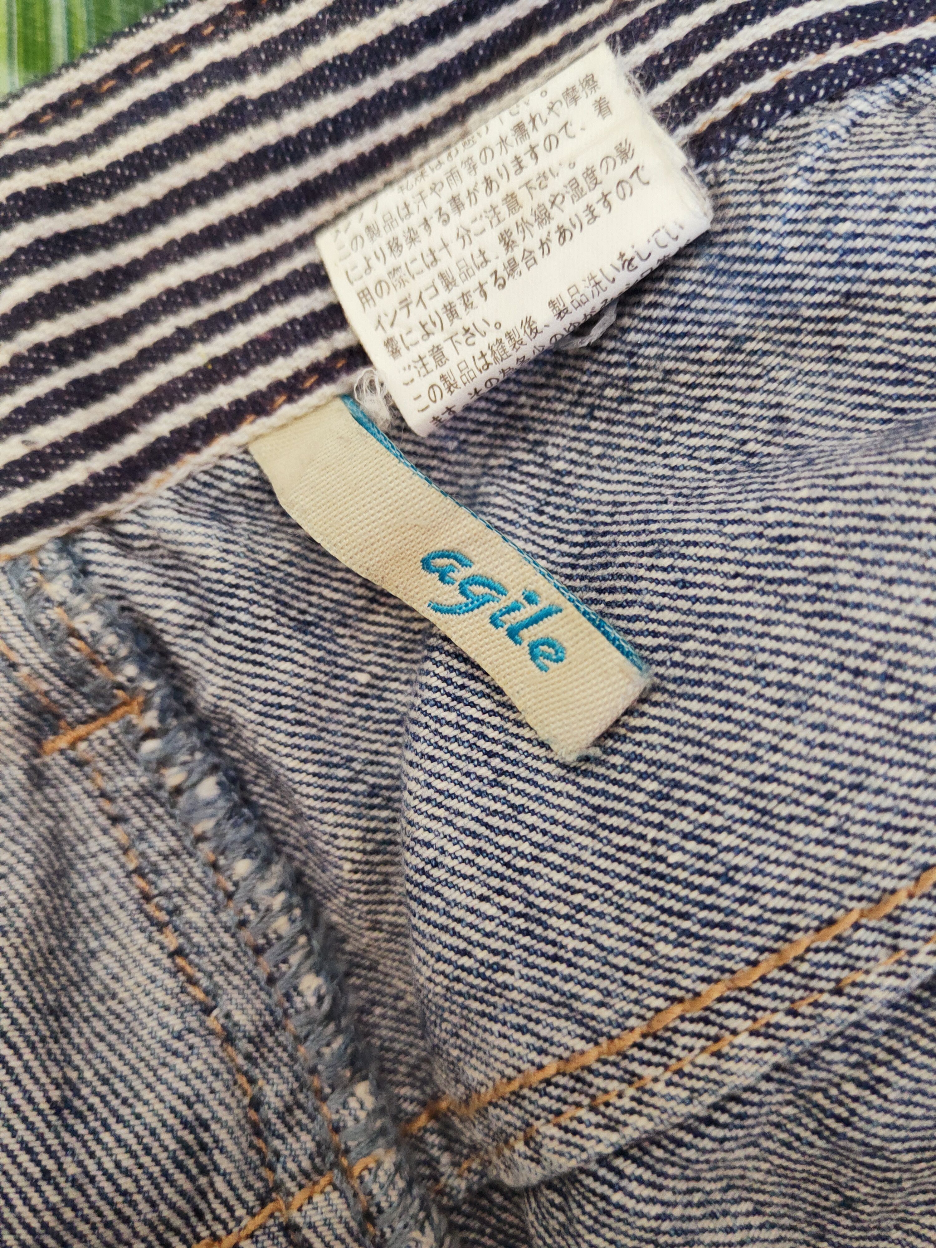 Japanese Brand Agile Blue Distressed Ripped Jeans #W536 Size US 30 / EU 46 - 14 Thumbnail