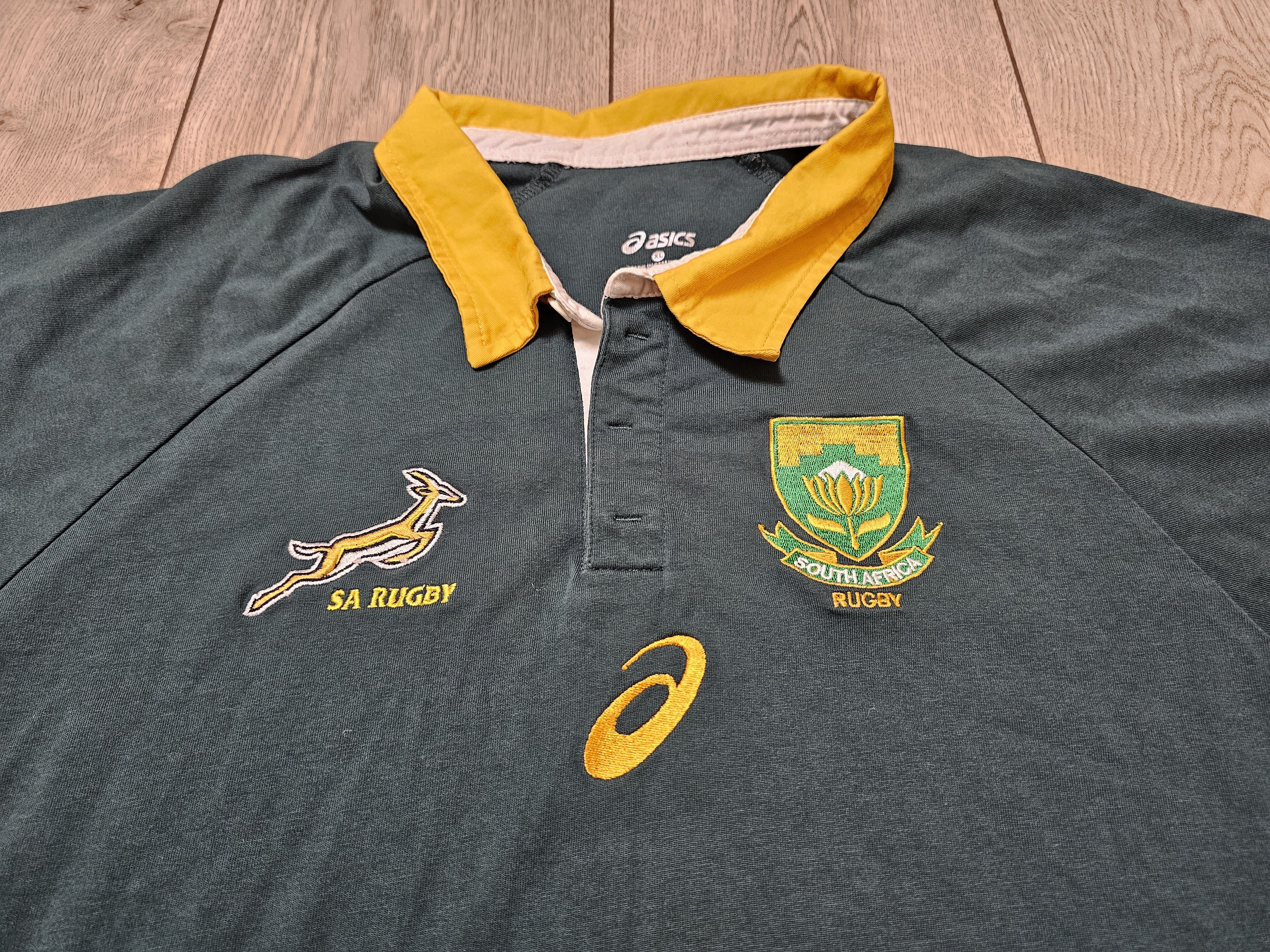 Asics SOUTH AFRICA RUGBY JERSEY VINTAGE WORLD SEVENS UNION RUGBY Size US XL / EU 56 / 4 - 3 Thumbnail