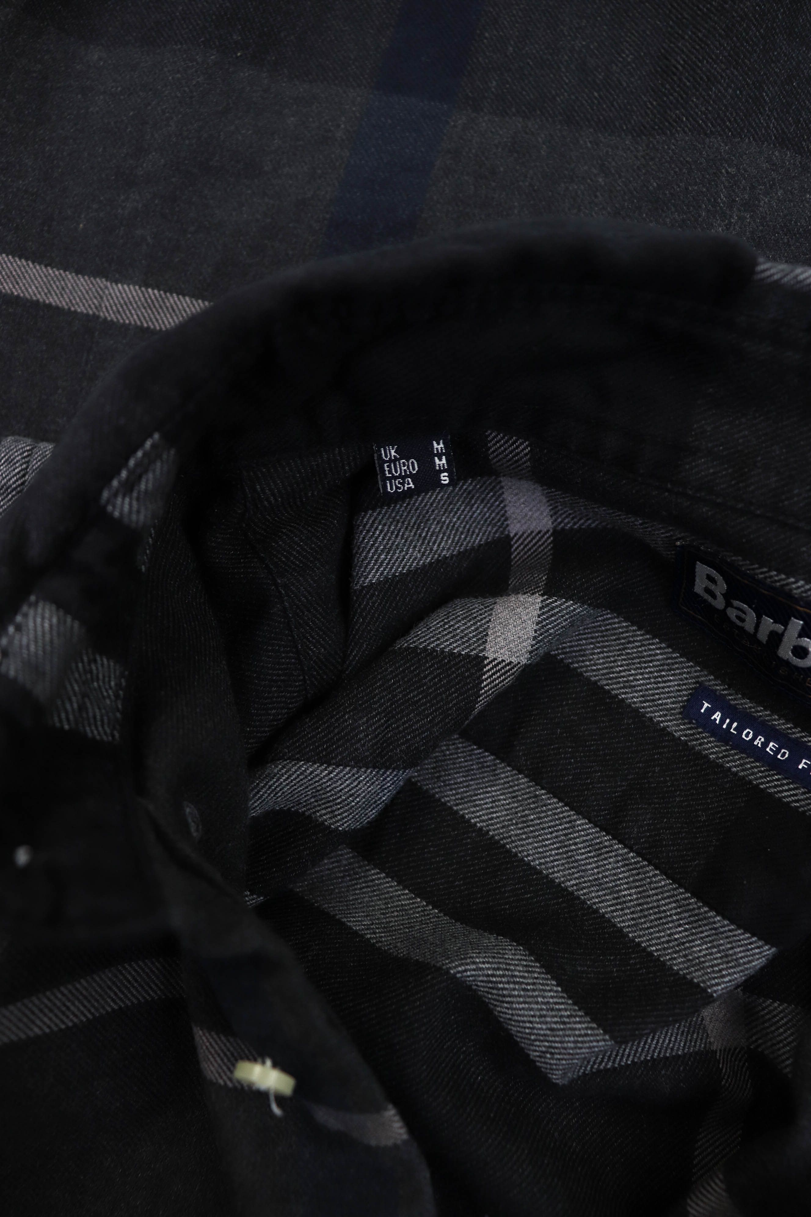 Barbour Barbour Dark Gray Plaid Tailored Fit Shirt Size US S / EU 44-46 / 1 - 9 Thumbnail