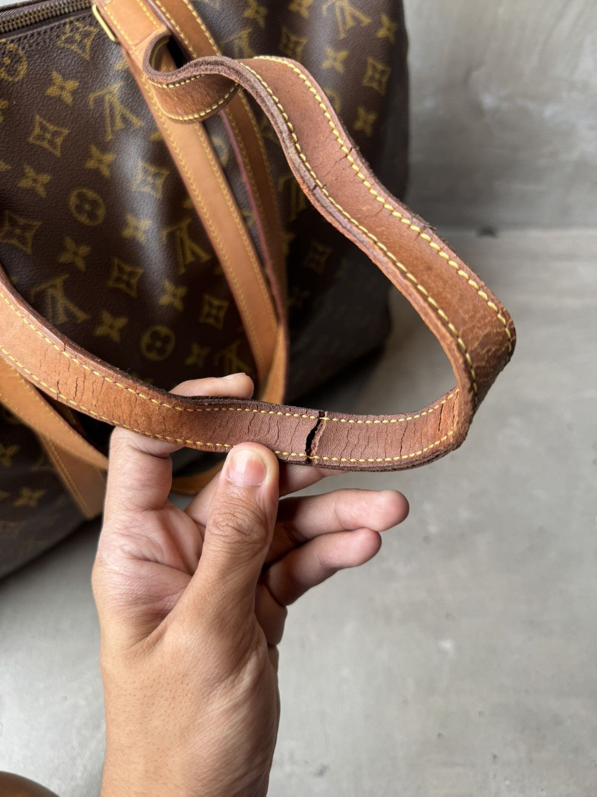 Louis Vuitton Louis Vuitton Monogram Flannery 45 Tote Bag Brown Size ONE SIZE - 11 Thumbnail