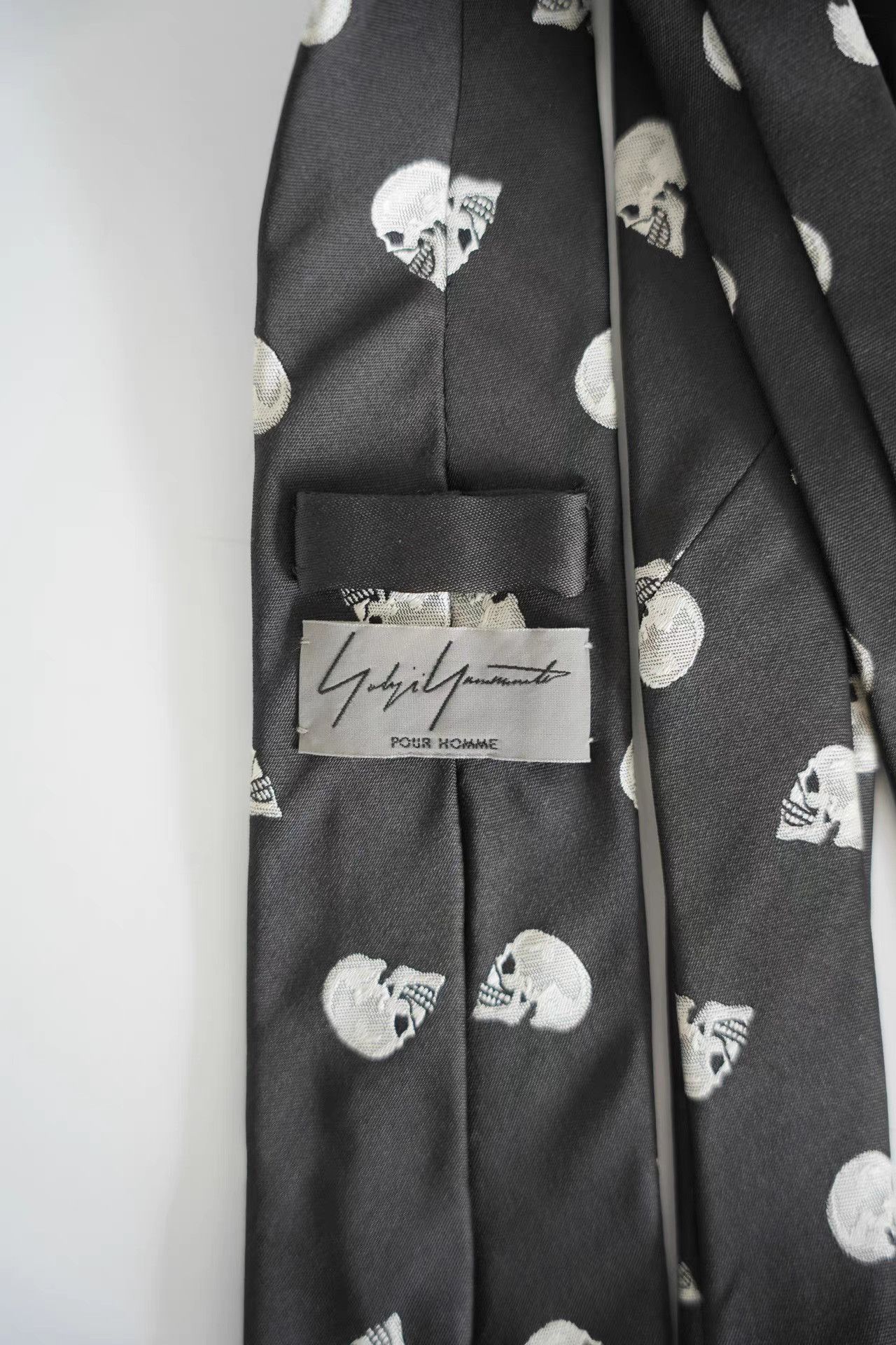 Yohji Yamamoto Yohji Yamamoto 14aw Runway All-Over Skull Print Tie K4 Size ONE SIZE - 3 Thumbnail