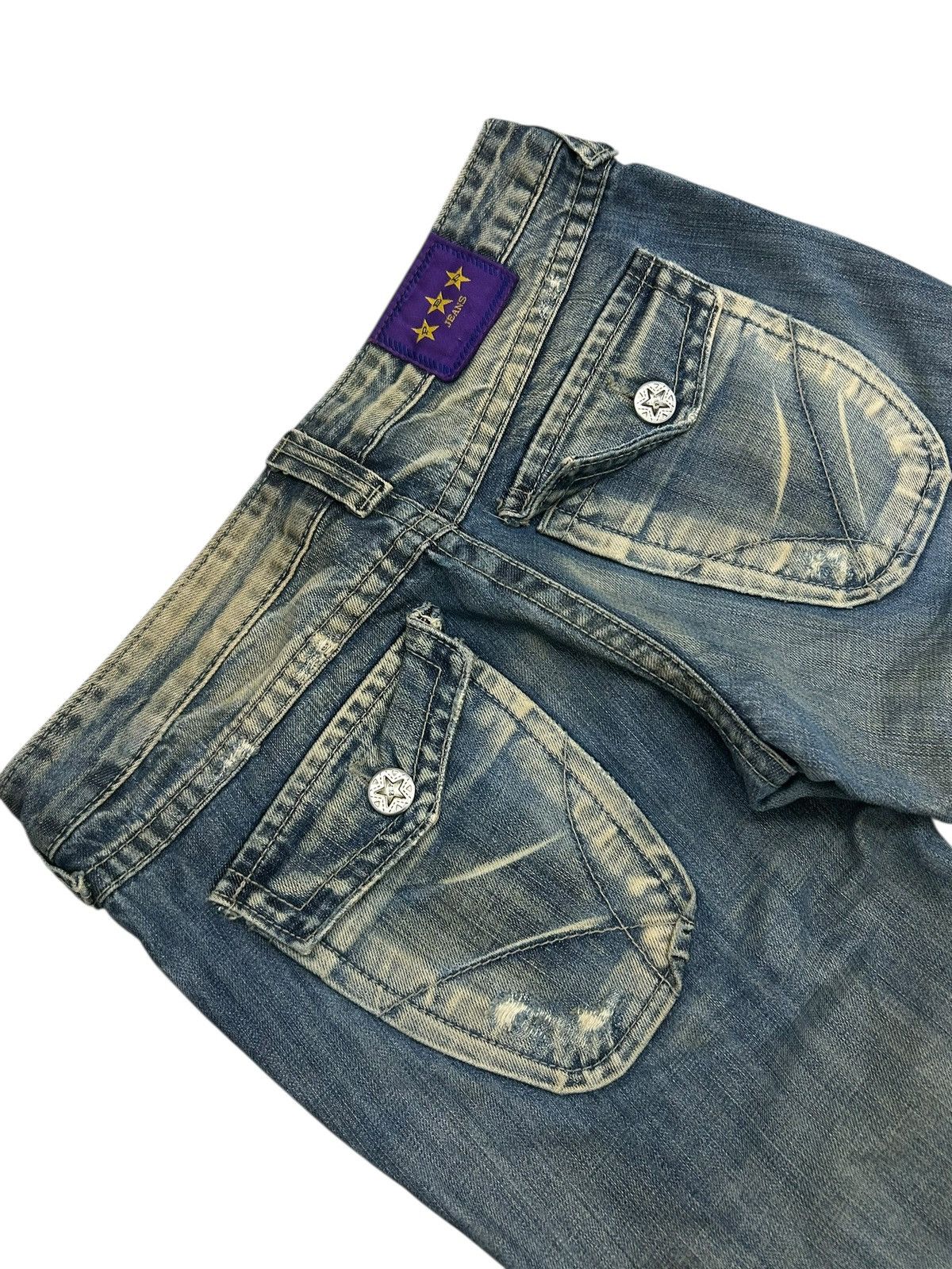 Hysteric Glamour Pep Jean Flare Mud Washed Clawn Mark Distressed Low Rise Size US 30 / EU 46 - 15 Thumbnail
