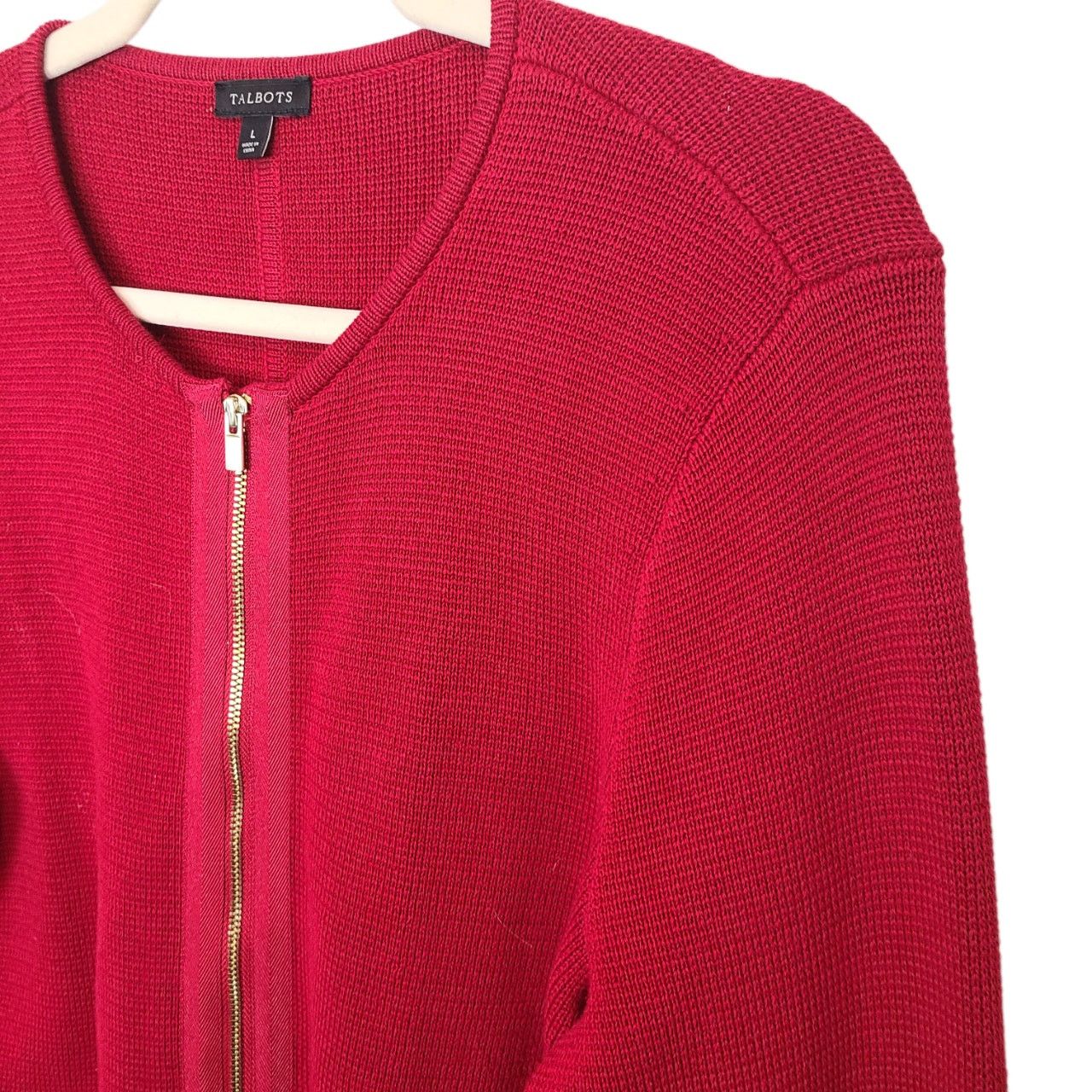 Robert Talbott Talbots Womens Full Zip Long Cardigan Sweater Jacket Size L Size L / US 10 / IT 46 - 5 Thumbnail