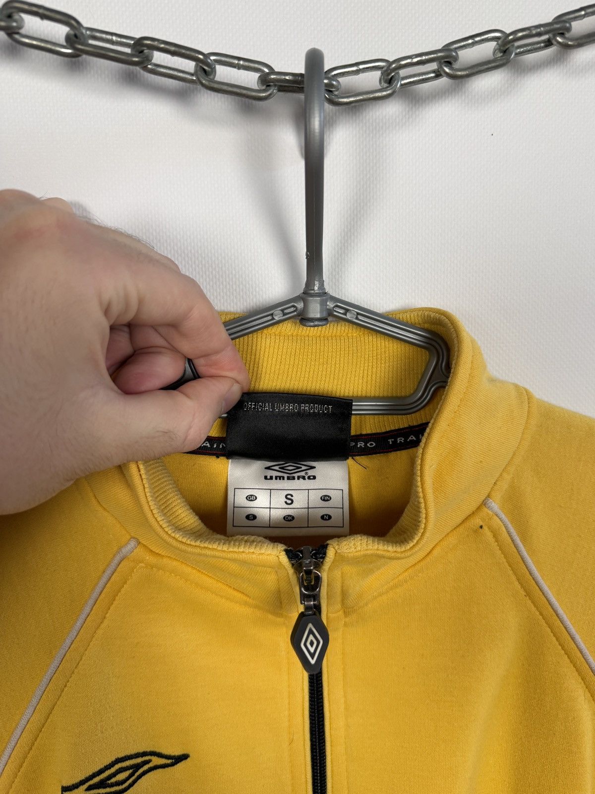 Umbro Umbro Vintage Sweatshirt 1/4 Zip Pullover Yellow Size S Size US S / EU 44-46 / 1 - 11 Thumbnail