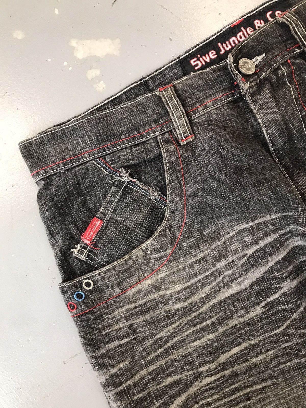 JNCO × Southpole × Vintage Vintage 5ive jungle & co. Y2K straight fit denim Size US 38 / EU 54 - 9 Thumbnail