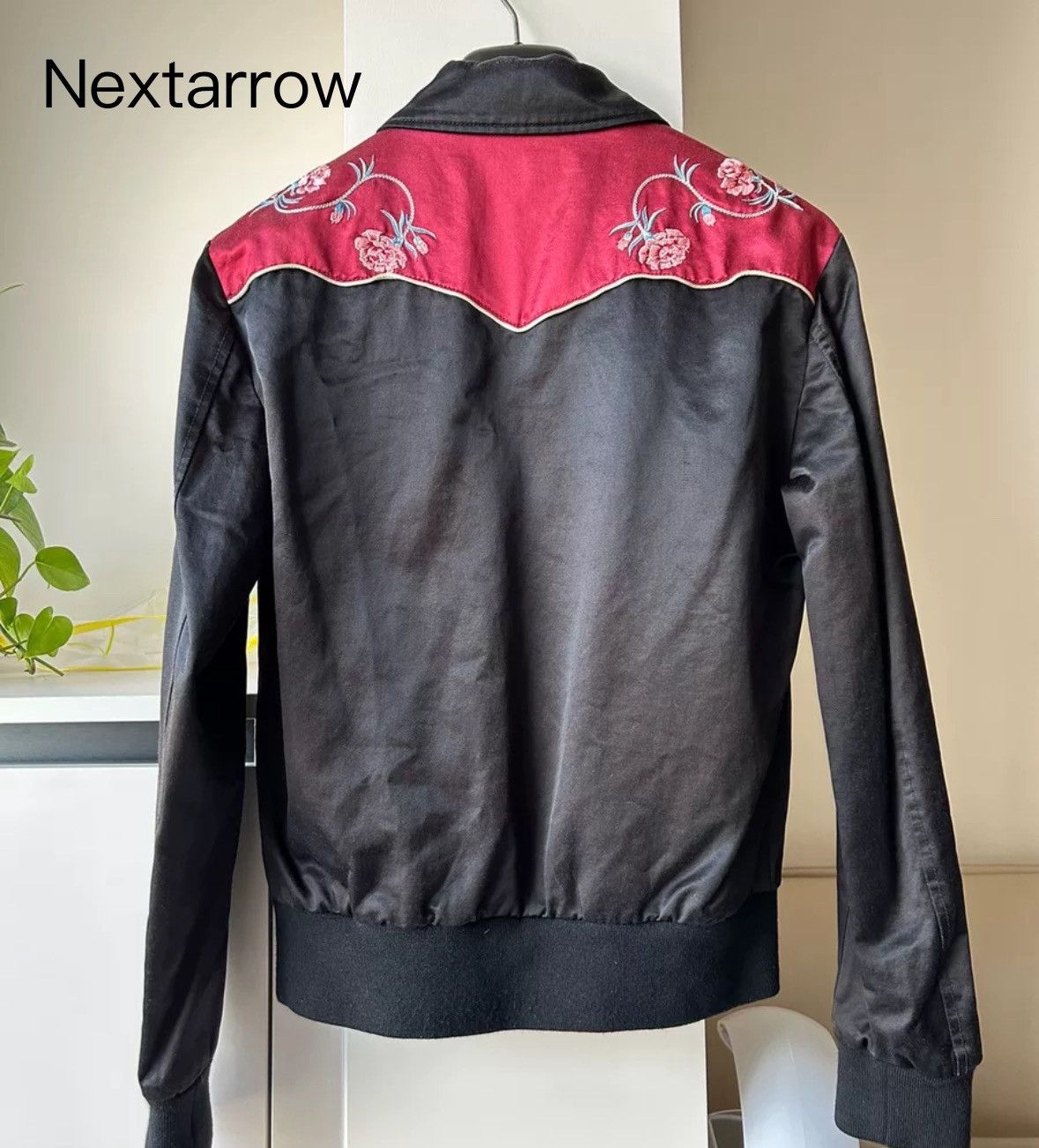Saint Laurent Paris × Yves Saint Laurent Saint Laurent 16fw Black and Red Jacket2412-Nextarrow Size US XS / EU 42 / 0 - 2 Thumbnail