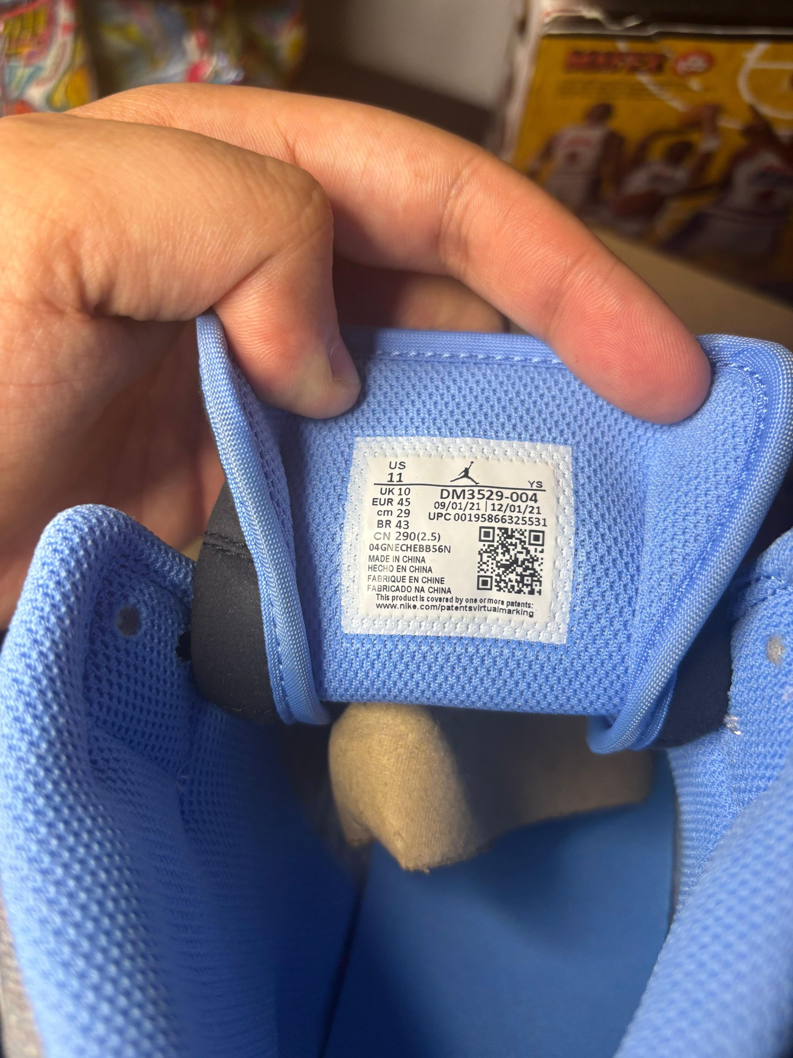 Jordan Brand Nike Air Jordan 1 Mid Crater Grey University Blue Size US 11 / EU 44 - 8 Thumbnail