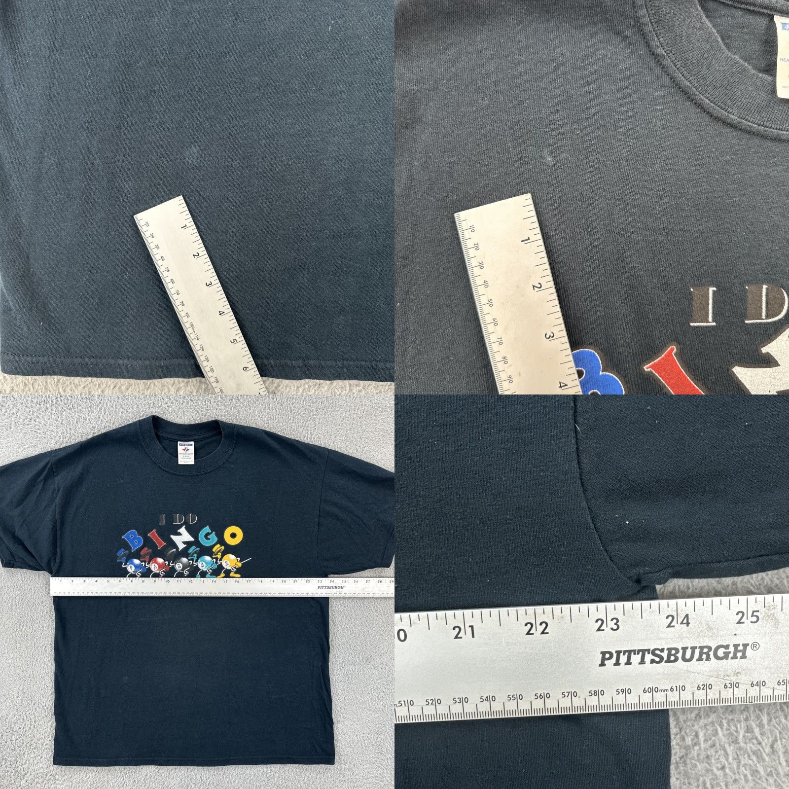 Jerzees VINTAGE Jerzees Adult XL Black Short Sleeve T Shirt I Do Bingo Graphic Print Y2K Size US XL / EU 56 / 4 - 8 Thumbnail