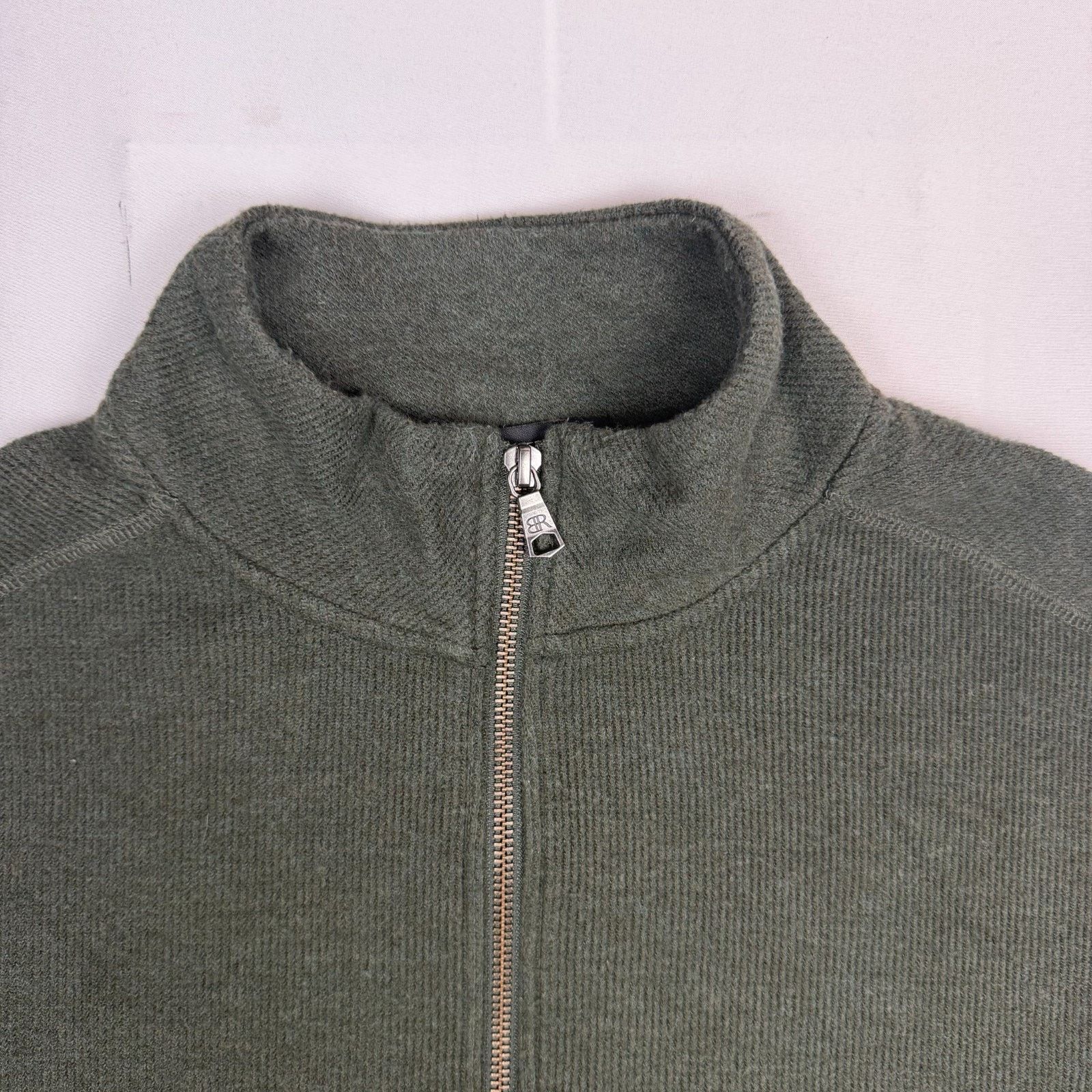 Banana Republic Banana Republic Men's L Olive Green Half Zip Sweater Silk Ca Size US L / EU 52-54 / 3 - 5 Thumbnail