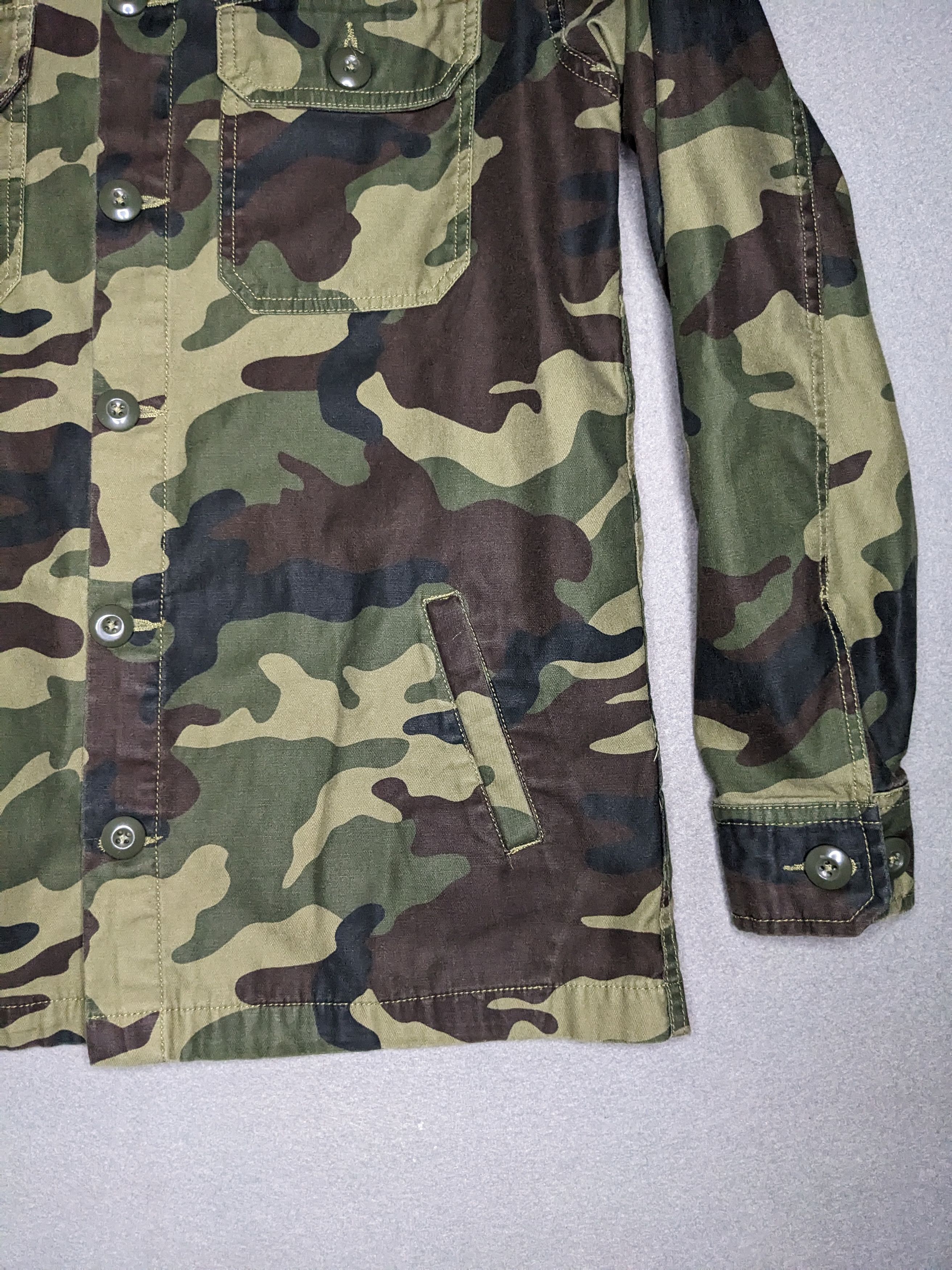 Obey Obey Woodland Camo Field Jacket Mens Small Military Shirt Size US S / EU 44-46 / 1 - 3 Thumbnail