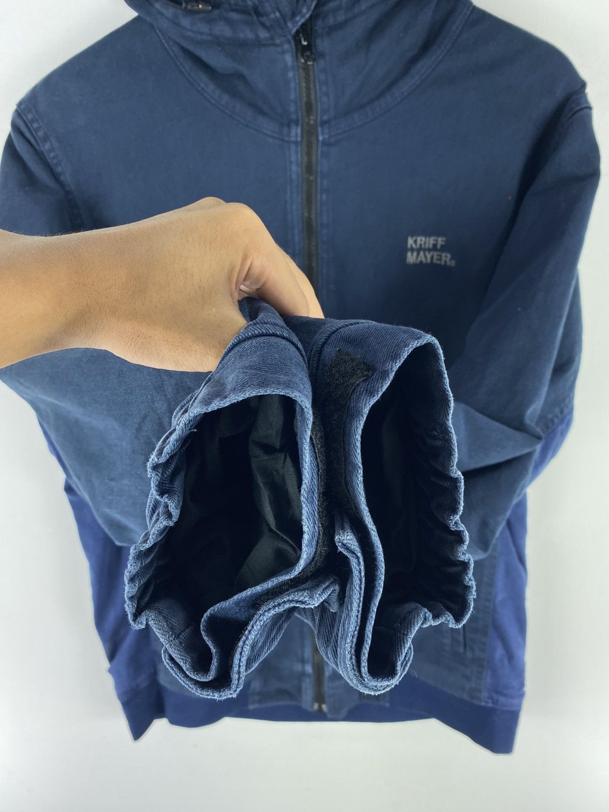 Japanese Brand Vintage 90’s Zipper Jacket by Kriff Mayer Size US S / EU 44-46 / 1 - 12 Thumbnail