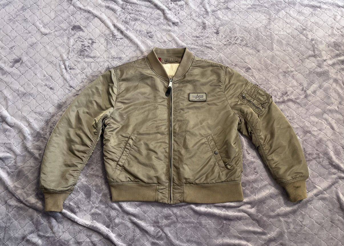 Alpha Industries 💥VINTAGE ALPHA INDUSTRIES MA-1 BOMBER Size US XXL / EU 58 / 5 - 2 Thumbnail