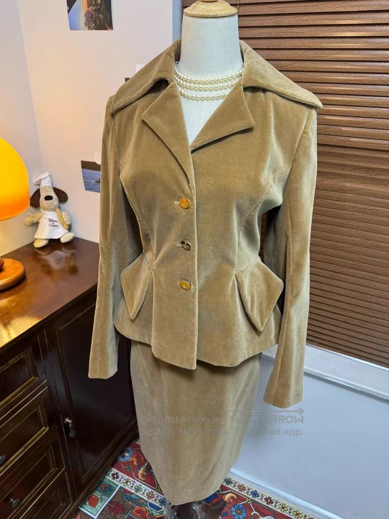 Vivienne Westwood Vivienne Westwood Khaki Velvet Set Size M / US 6-8 / IT 42-44 - 3 Thumbnail