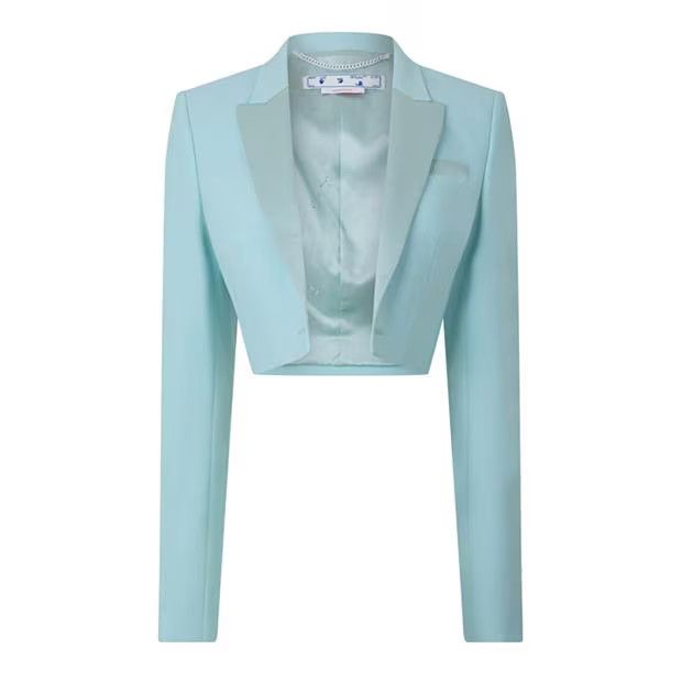 Off-White o1y1125 Blazer in Sky Blue Size XS / US 0-2 / IT 36-38 - 1 Thumbnail