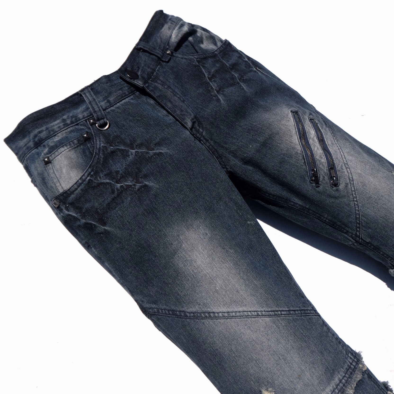 Japanese Brand BLACK BACCARA bondage flare jeans Size US 29 - 2 Thumbnail