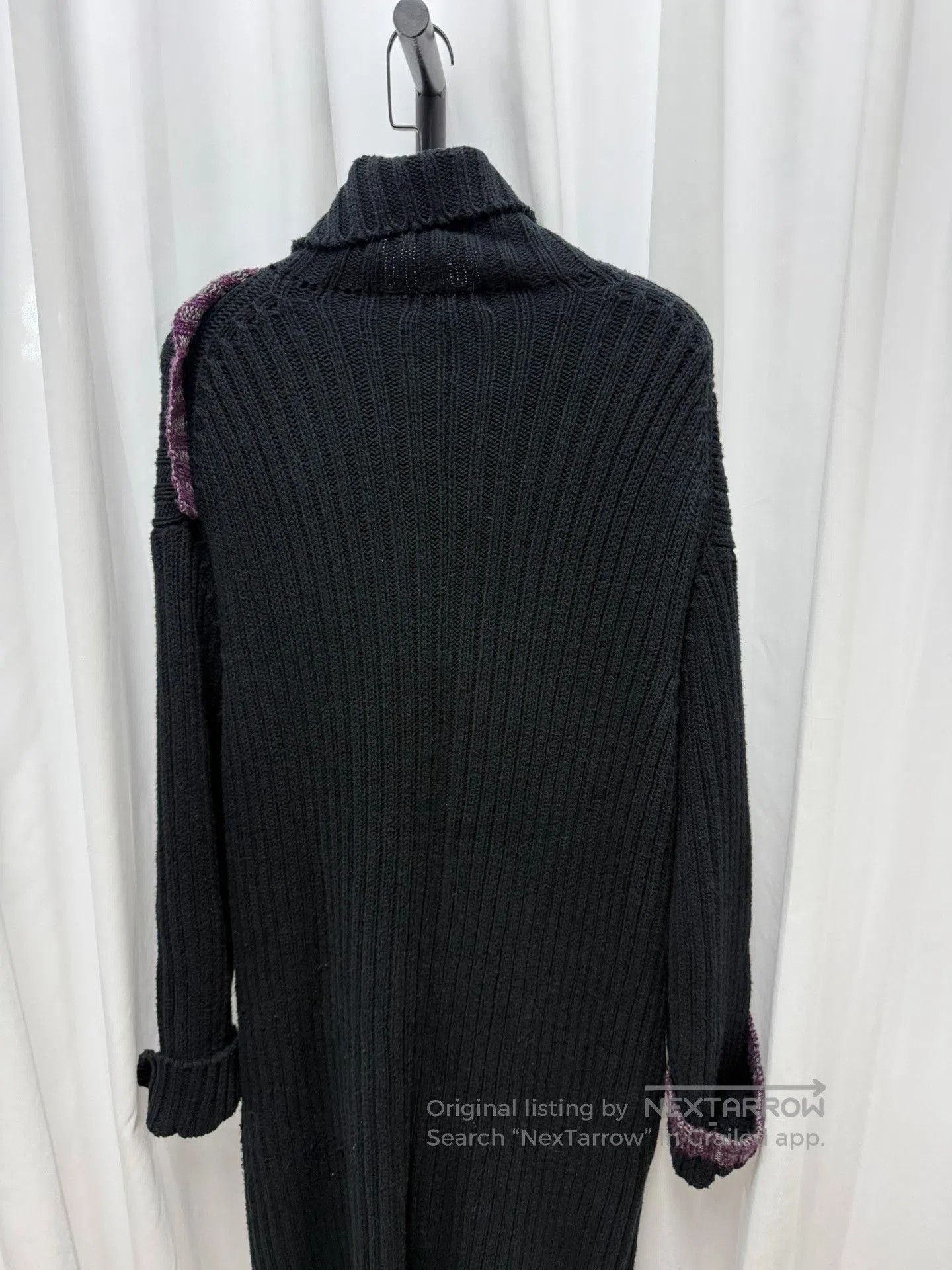 Yohji Yamamoto Yohji Yamamoto Pour Homme Patchwork Oversized Sweater Coat Size US M / EU 48-50 / 2 - 7 Thumbnail