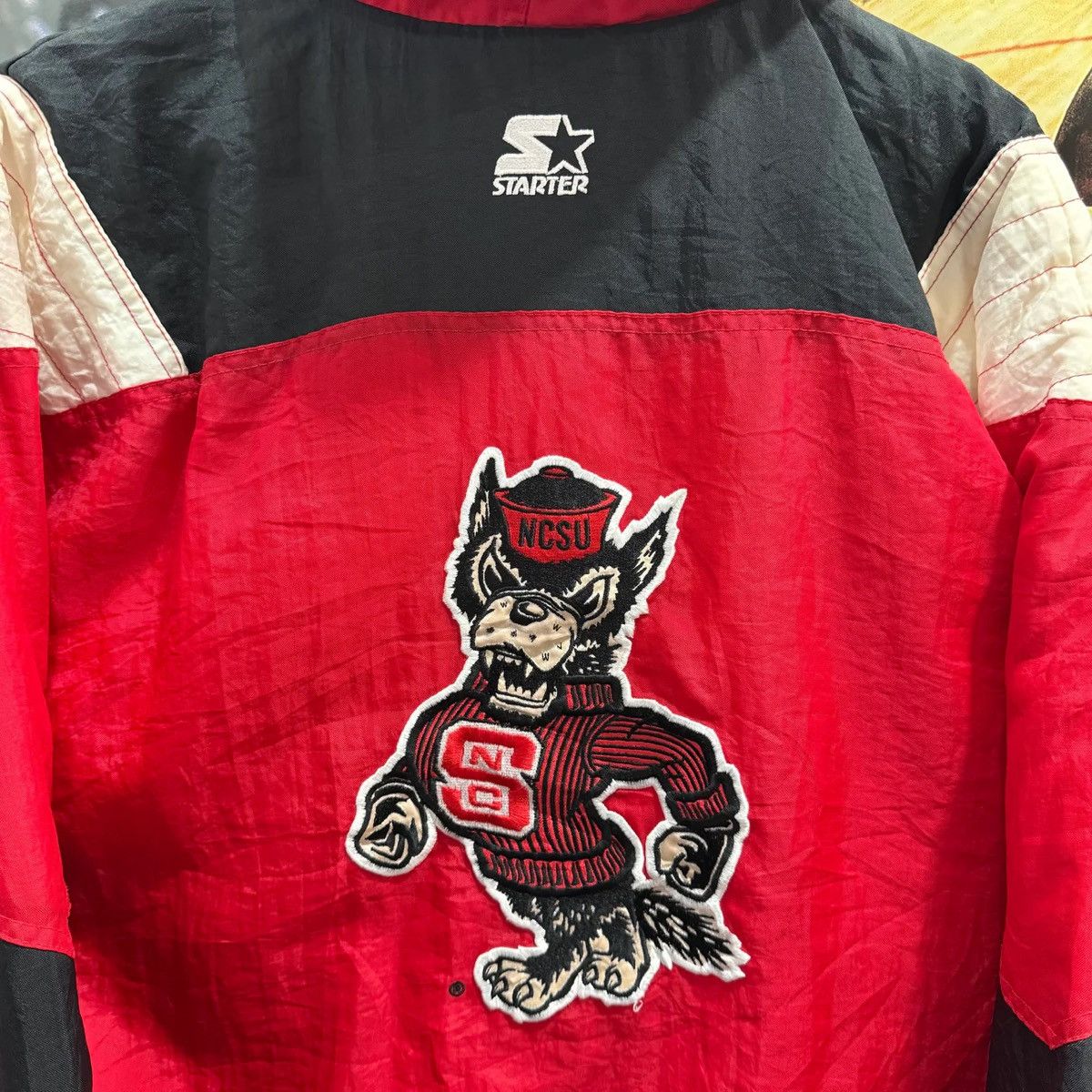 Starter Vintage NC State Wolfpack Starter Pullover Puffer Jacket Size US S / EU 44-46 / 1 - 6 Thumbnail