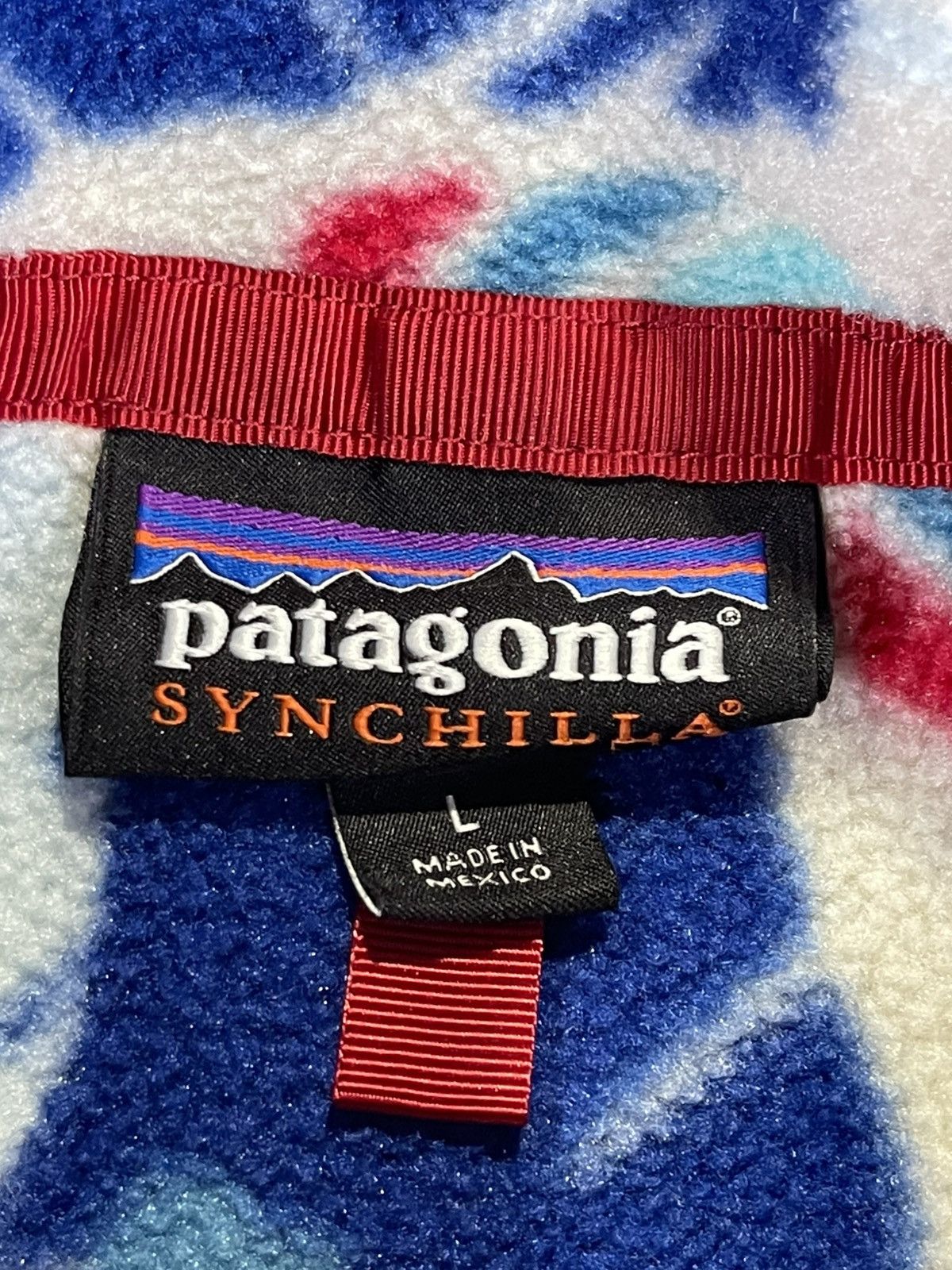 Patagonia Vintage Patagonia Synchilla Fleece Feather Print Size L / US 10 / IT 46 - 2 Thumbnail