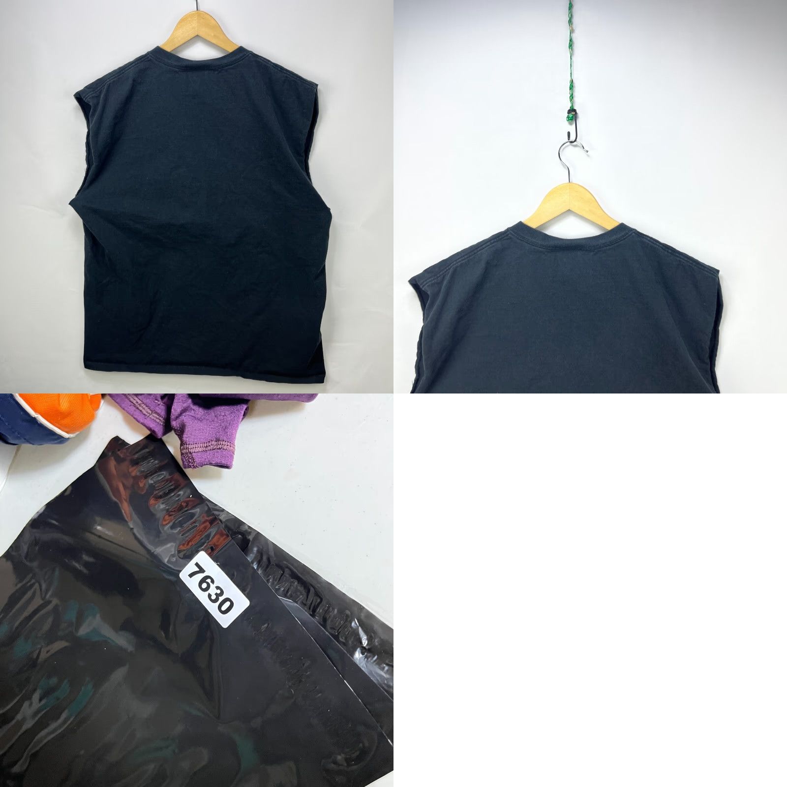 Liquid Blue VINTAGE Liquid Blue Biker Shirt Sleeveless XL Men Black Size US XL / EU 56 / 4 - 8 Thumbnail
