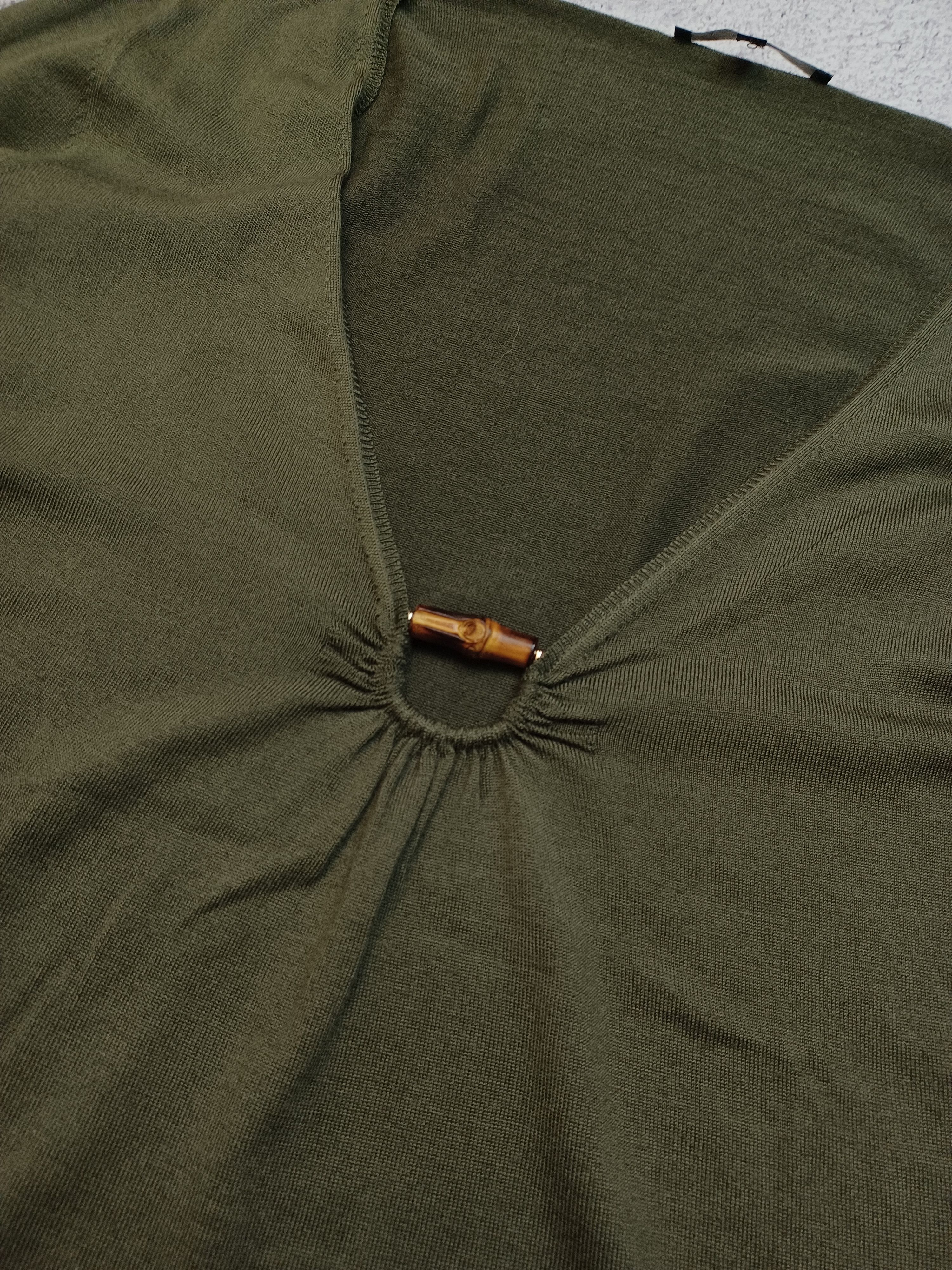 Gucci Vintage 00s Gucci Khaki Jamper Size L / US 10 / IT 46 - 4 Thumbnail