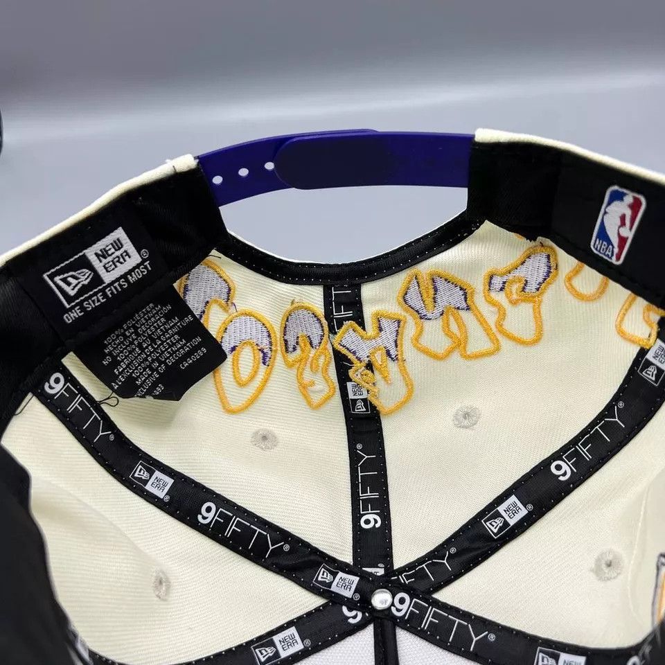 New Era × Vintage Los Angeles Lakers Hat Graffiti Retro Snap Back A-Frame Size ONE SIZE - 7 Thumbnail