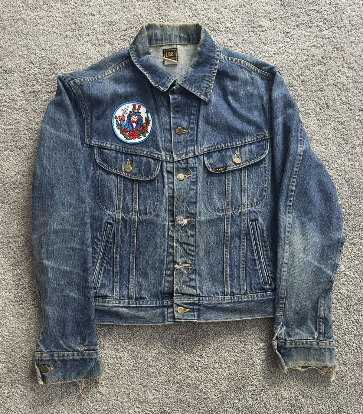 Lee Vintage Lees Patched Denim Trucker Jacket Size US M / EU 48-50 / 2 - 1 Thumbnail