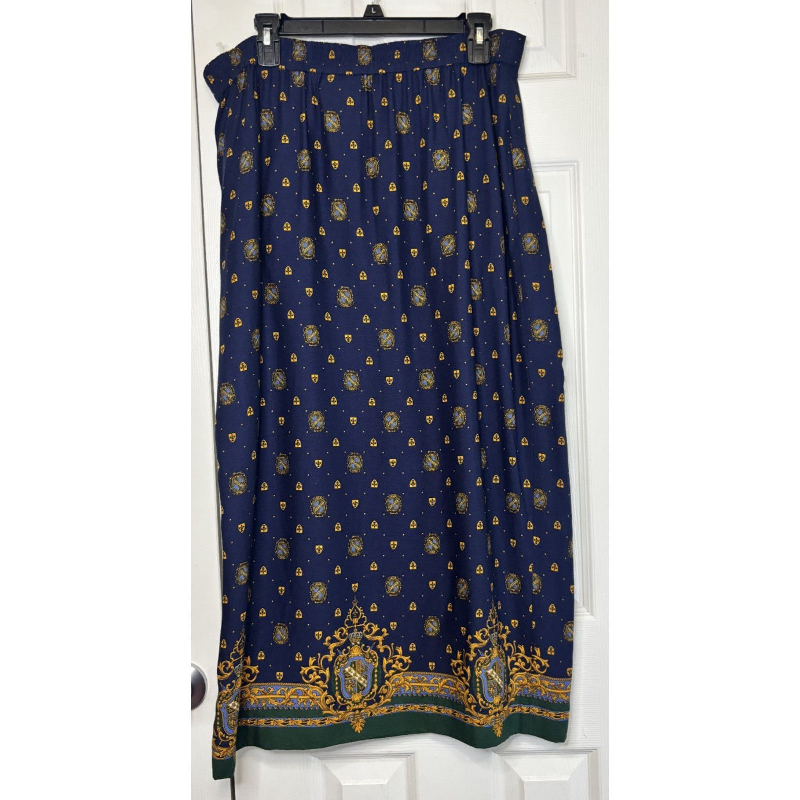 Pendleton Vintage Pendelton Classic skirt blue and gold patterned Size 36" / US 14 / IT 50 - 2 Thumbnail