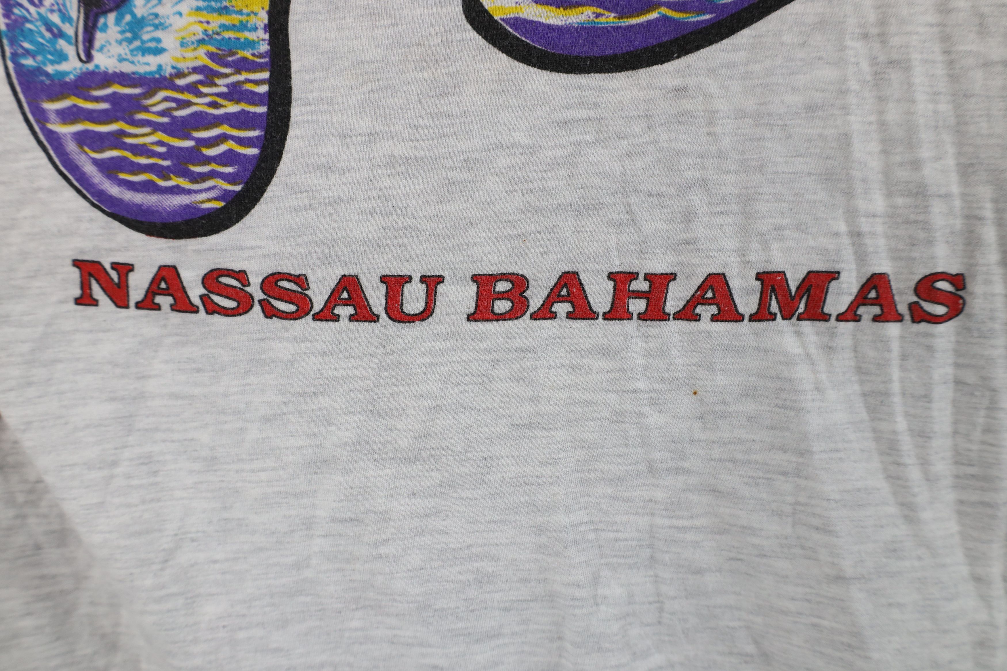 Vintage Vintage 90s Y2K Streetwear Nassau Bahamas Dolphin T-Shirt Size XL / US 12-14 / IT 48-50 - 5 Thumbnail