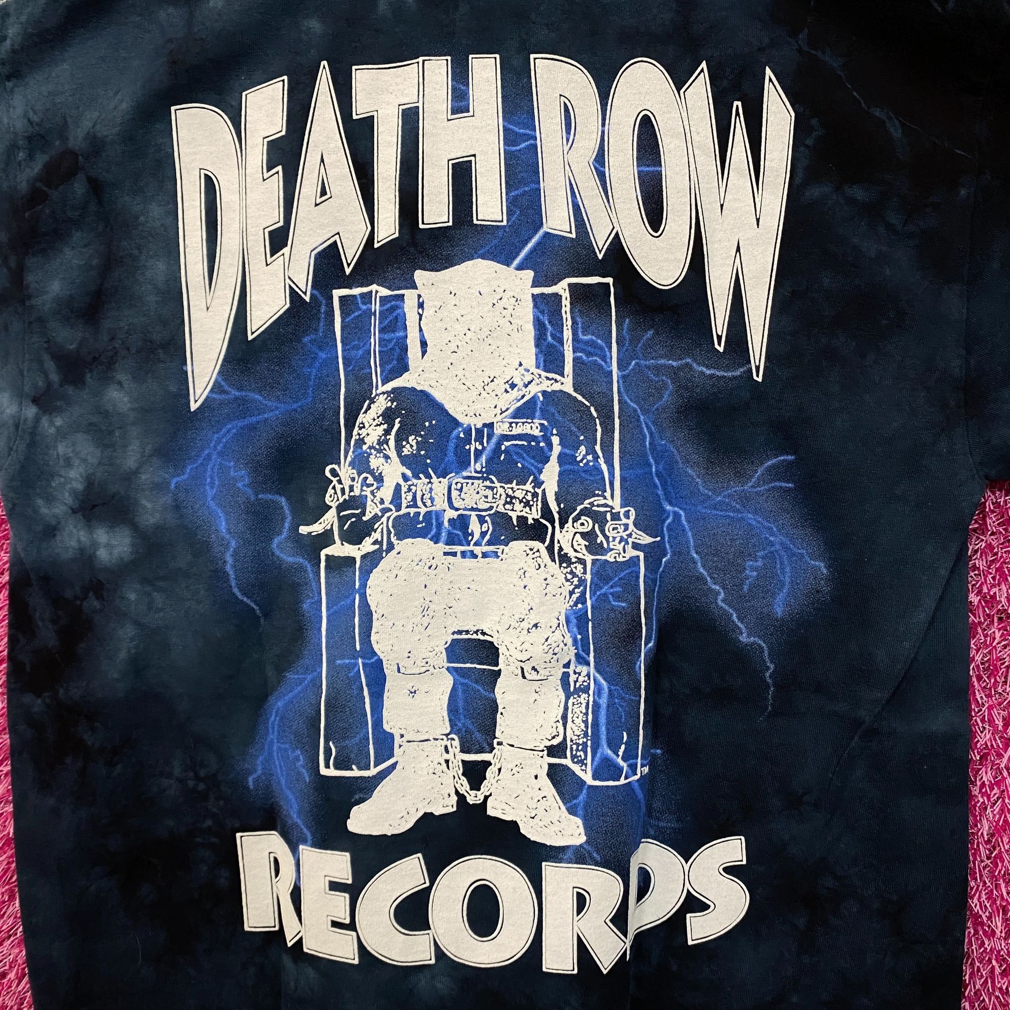 Death Row Records Death Row Records Logo Tie dye blue Tshirt size medium Size US M / EU 48-50 / 2 - 2 Thumbnail