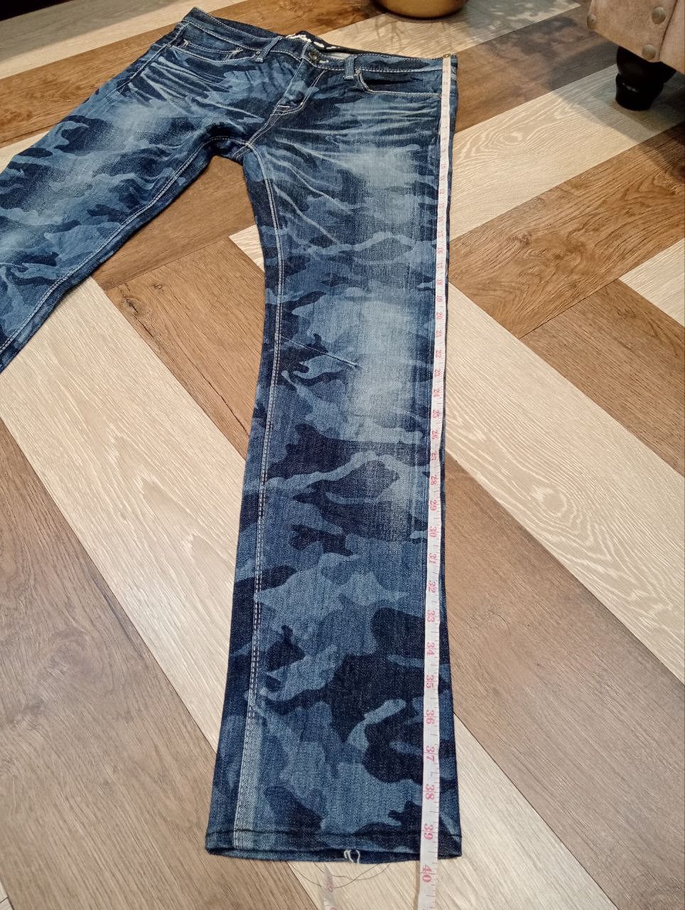 GOSTAR DE FUGA JAPANESE GOSTAR DE FUGA BLUE DENIM JEANS Size US 33 - 19 Thumbnail