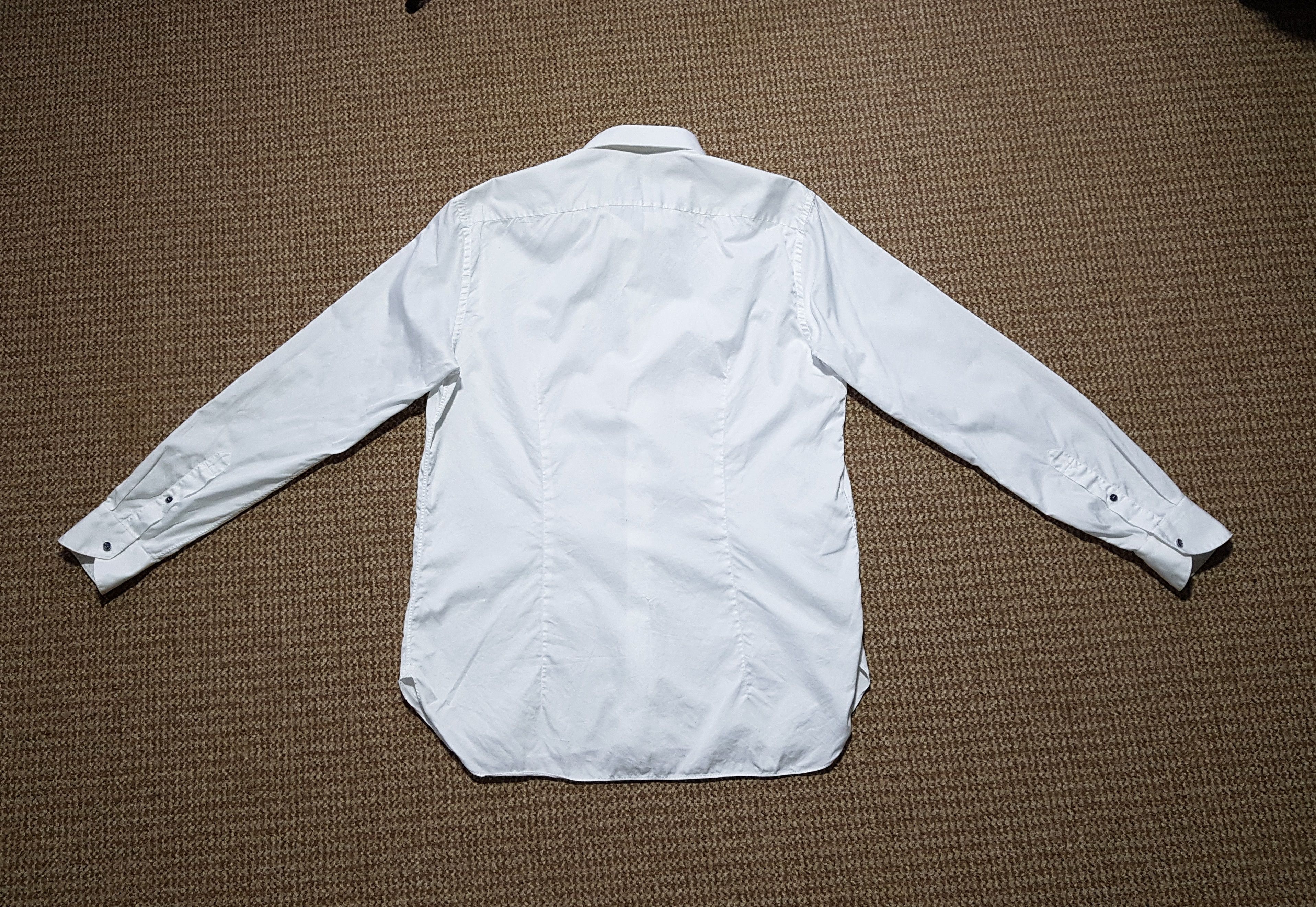 Zilli Zilli White Formal Shirt Long Sleeve Luxury Size US L / EU 52-54 / 3 - 2 Thumbnail