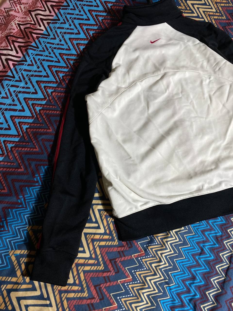 Nike × Vintage Nike vintage y2k big logo sweater zip up sweatshirt Size US L / EU 52-54 / 3 - 12 Thumbnail
