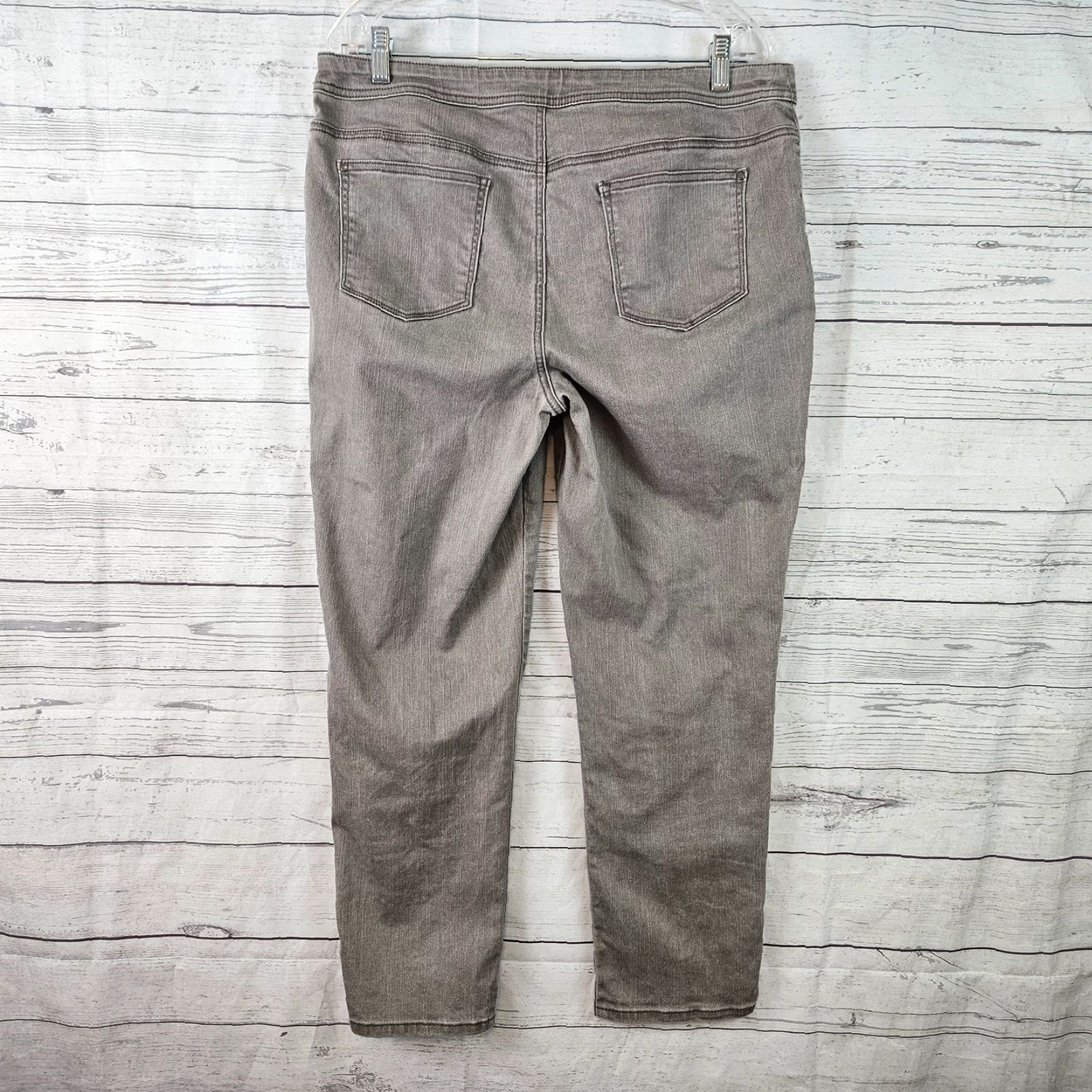 Vintage Chicos Womens Jeans Ankle Slim Girlfriend Perfect Stretch Sz 12 Gray High Rise Size 34" / US 12 / IT 48 - 4 Thumbnail