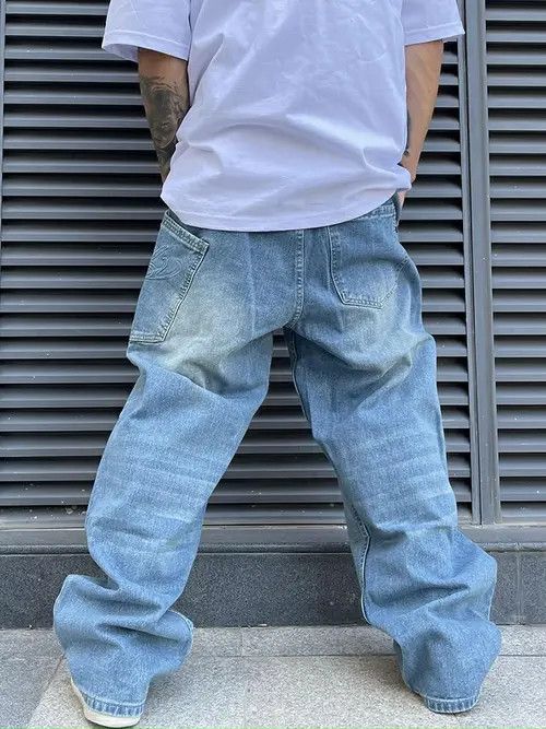 VIBE y2k baggy graphics faded hiphop jeans Size US 32 / EU 48 - 6 Thumbnail