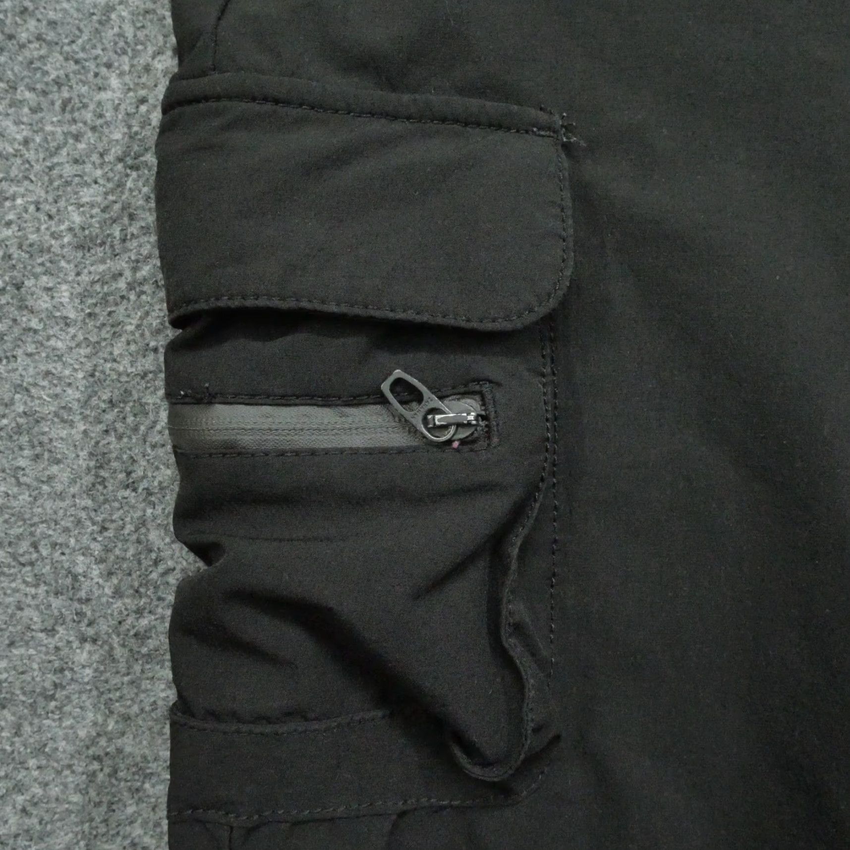Zara Zara Pants Womens Large Black Cargo Cropped Joggers Size 36" / US 14 / IT 50 - 3 Thumbnail