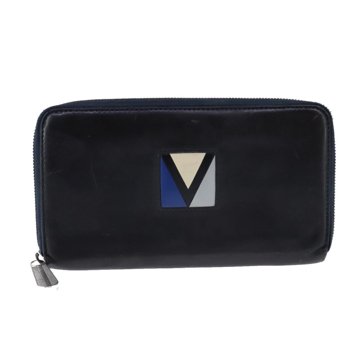 Louis Vuitton Zippy Organizer Navy Leather Wallet (Pre-Owned) Size ONE SIZE - 1 Thumbnail