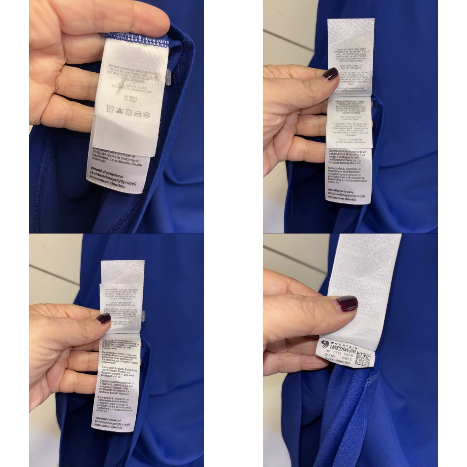 Mountain Hardwear VINTAGE not applicable, so: Mountain Hardwear River Gorge T-Shirt Women XL Blue Pocket Short Sleeve Zip Size 40" / US 18 - 8 Thumbnail
