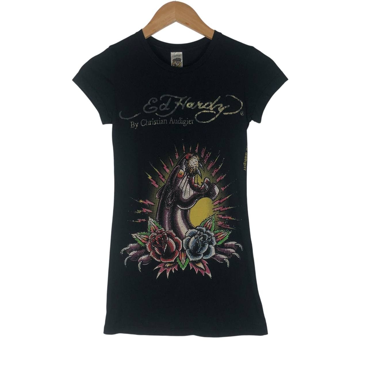 Christian Audigier × Ed Hardy × Vintage Vintage Ed Hardy by Christian Audigier women T-shirt Size XS / US 0-2 / IT 36-38 - 1 Thumbnail