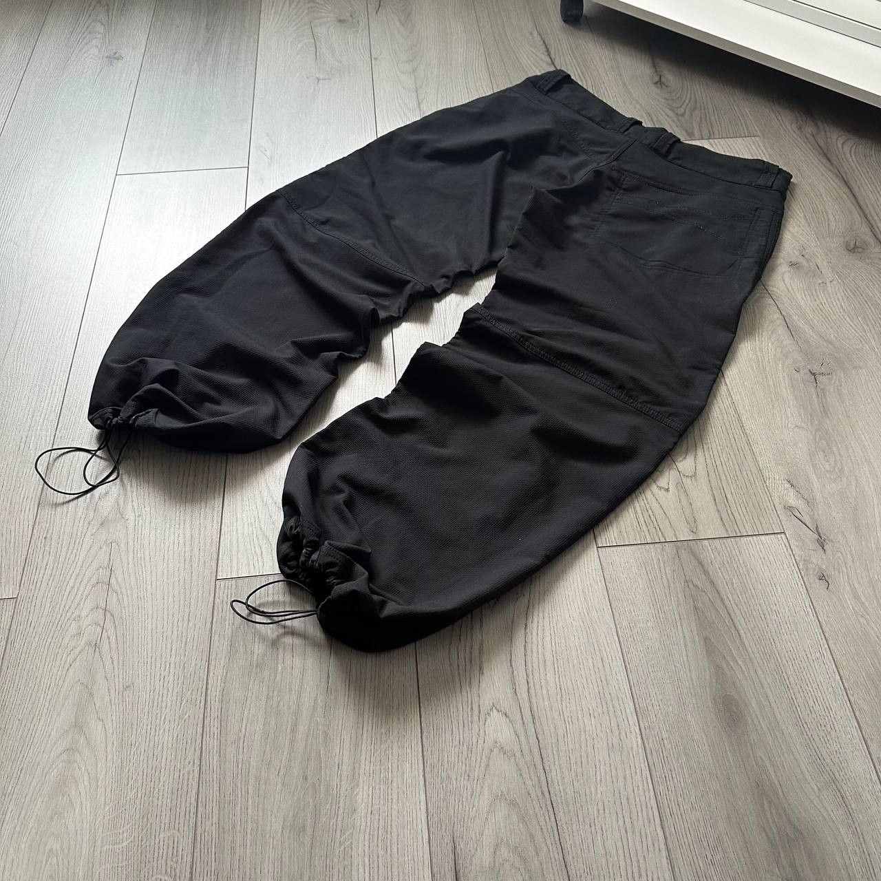 Nike × Vintage Nike y2k Vintage Drill Track Pants Baggy Boxy Swoosh Logo Size US 34 / EU 50 - 11 Thumbnail