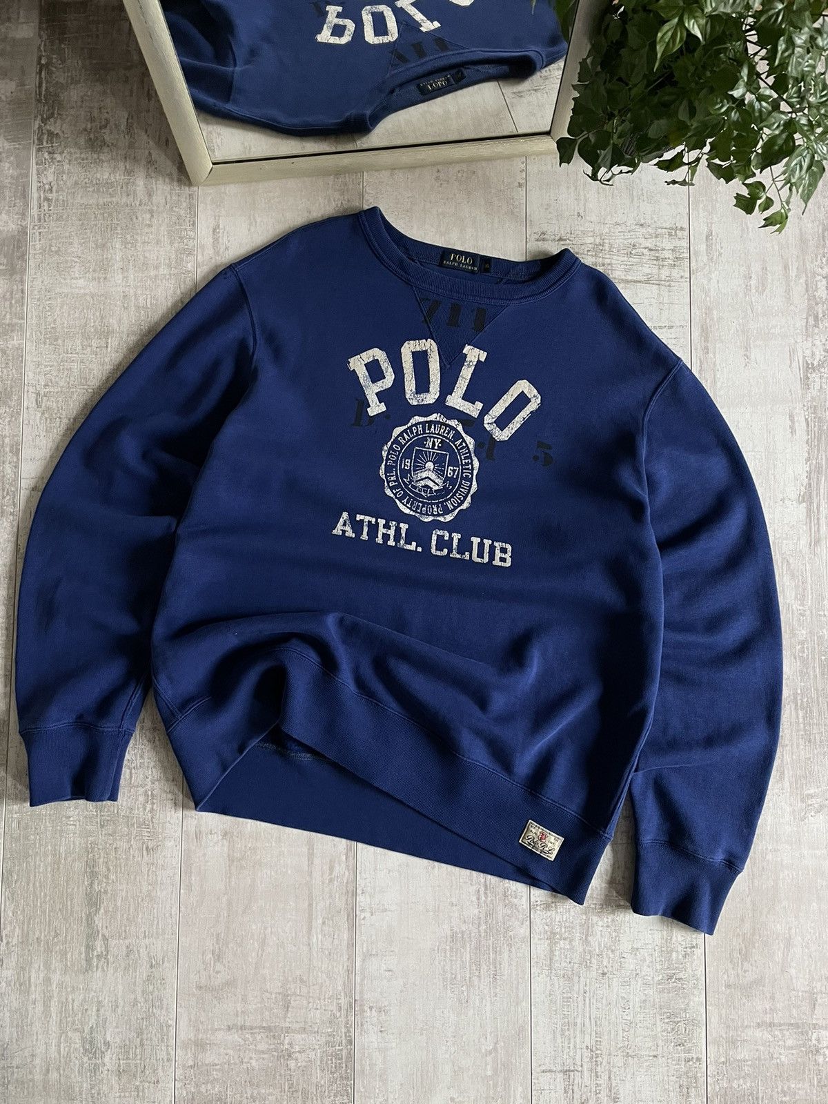 Polo Ralph Lauren × Vintage Vintage Polo Ralph Lauren Athletic Division Sweatshirt RARE Size US XL / EU 56 / 4 - 2 Thumbnail