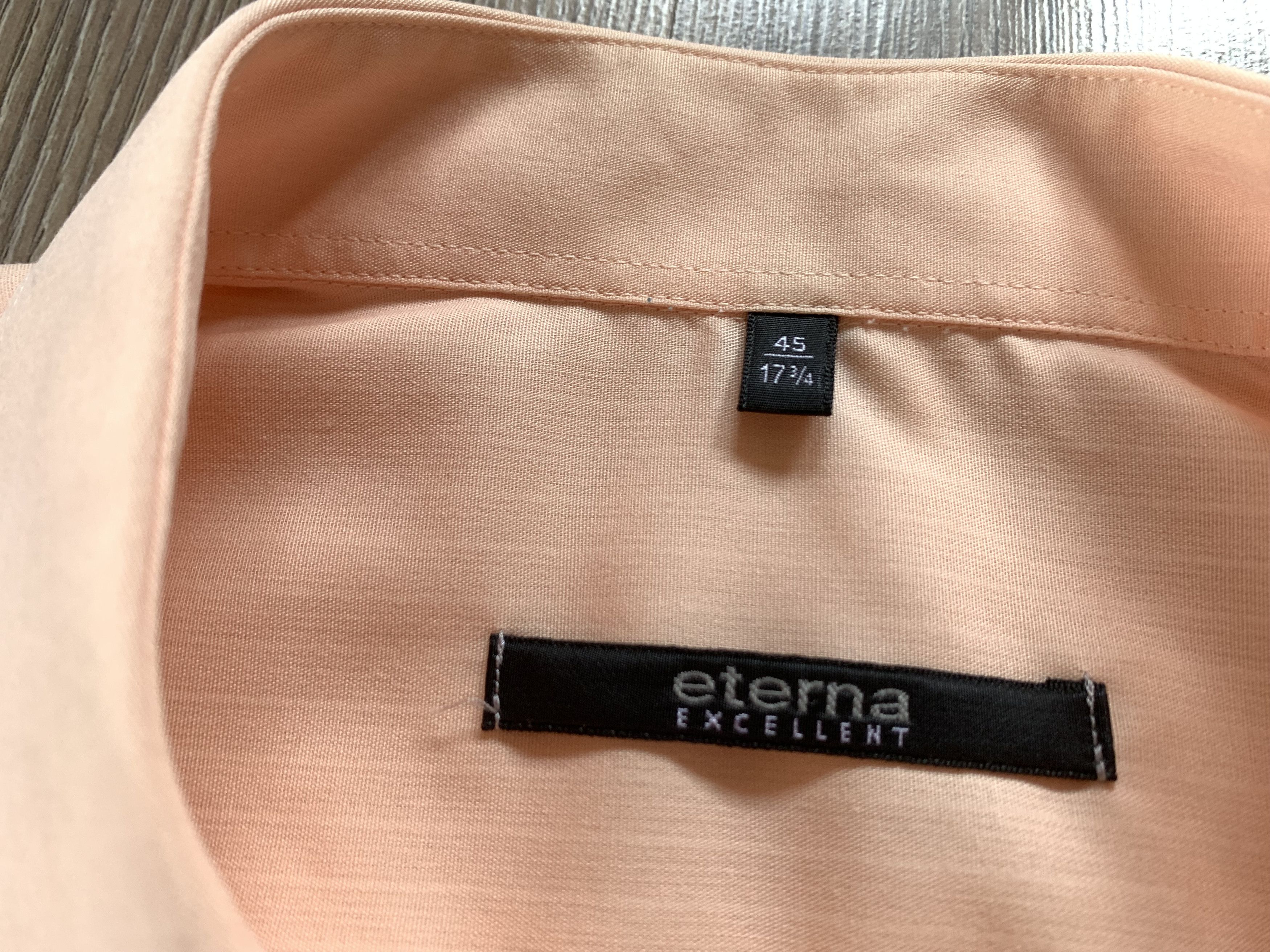 Other Eterna Excellent Mens Peach Short Sleeve Pocket Shirt Size US XL / EU 56 / 4 - 6 Thumbnail