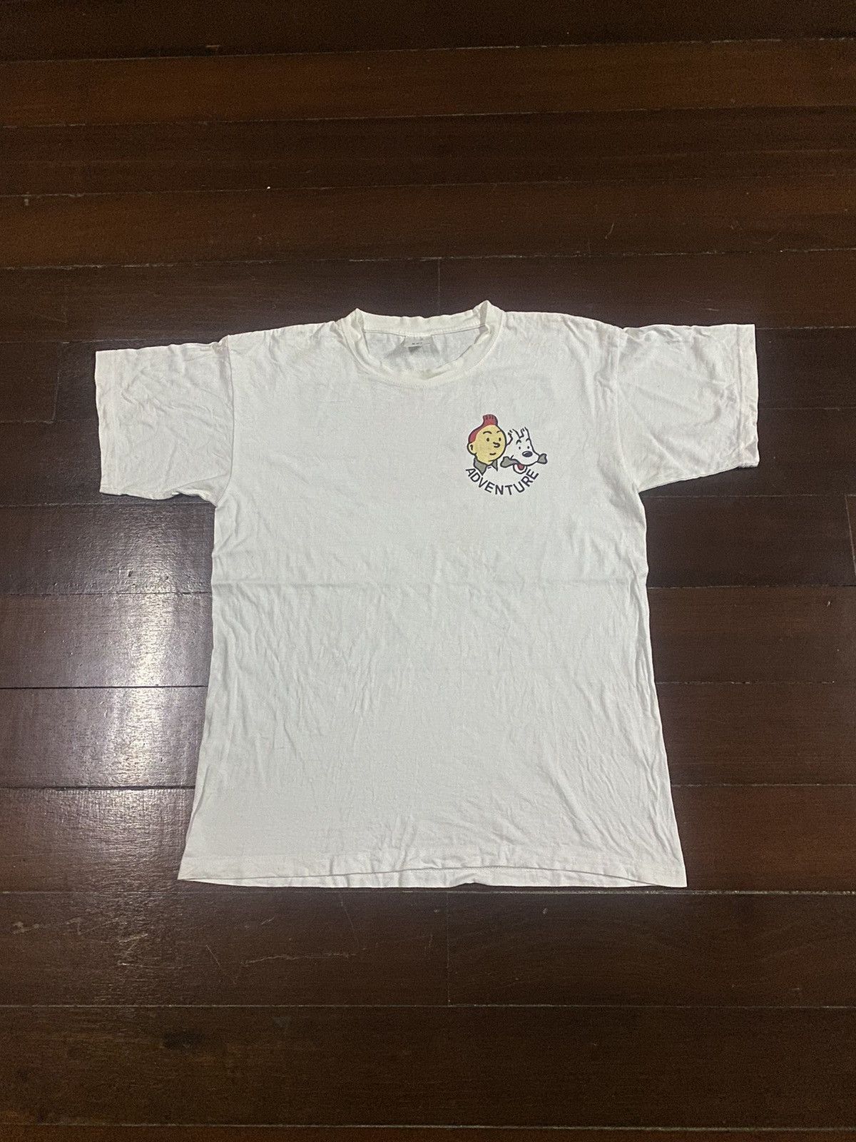 Anime × Cartoon Network × Vintage Rare vintage cartoon tintin in tibet over print tee Size US XXL / EU 58 / 5 - 6 Thumbnail