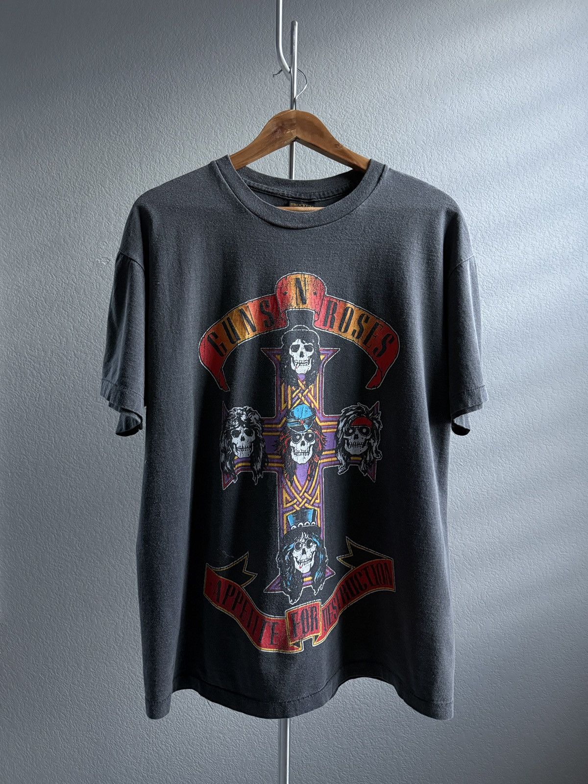 Guns N' Roses T-Shirt Uomo Vintage - Logo Cross Band Ufficiale, Manica Corta, Taglia XXL - 2