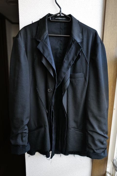 Yohji Yamamoto Yohji Yamamoto Homme 15AW Layered Wool Gaba Jacket Size US M / EU 48-50 / 2 - 2 Thumbnail