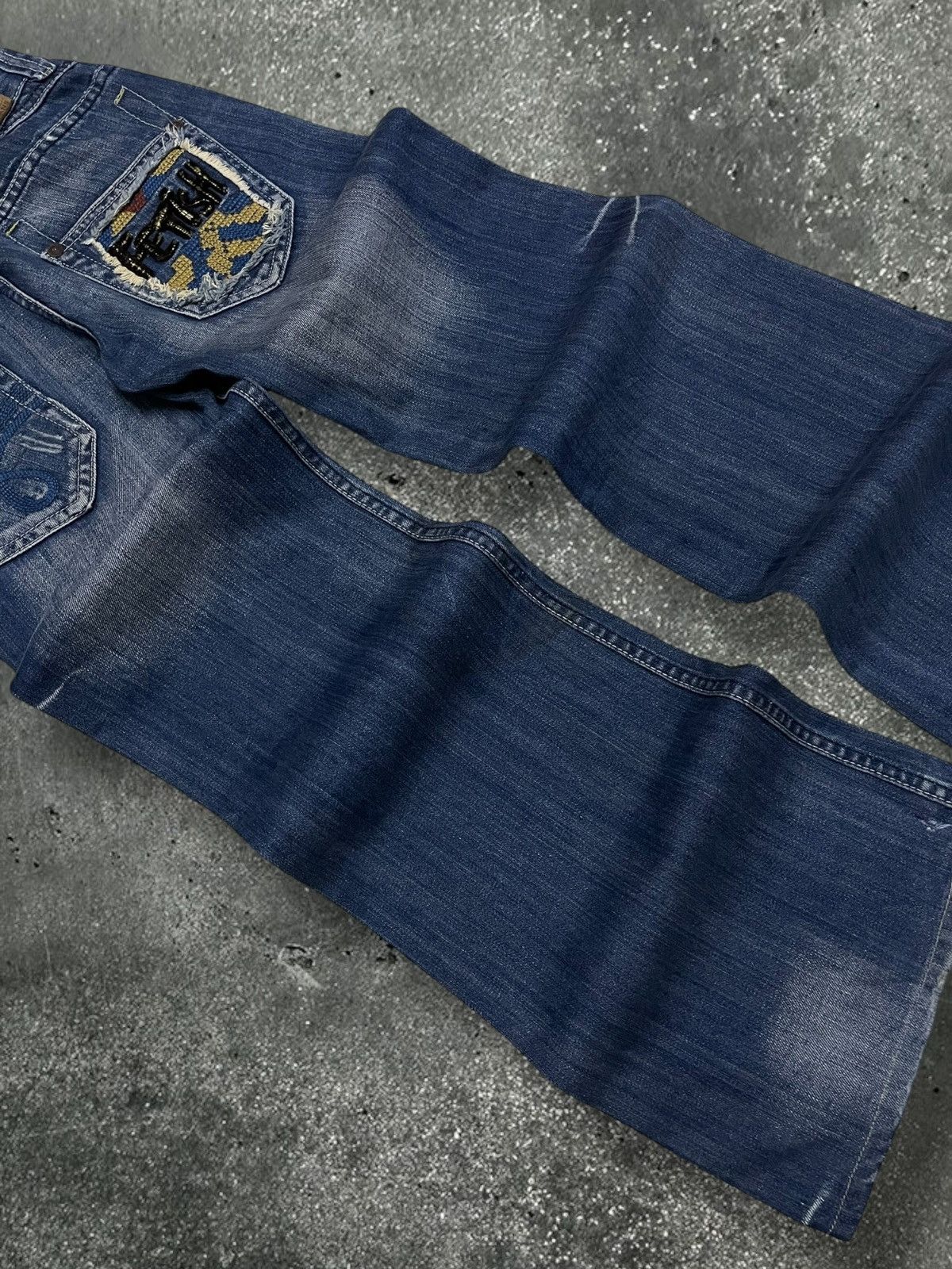 Designer × Japanese Brand × Vintage Vintage 1990s Japan Designer Fetish Baggy Y2K Style Denim Size US 26 / EU 42 - 11 Thumbnail