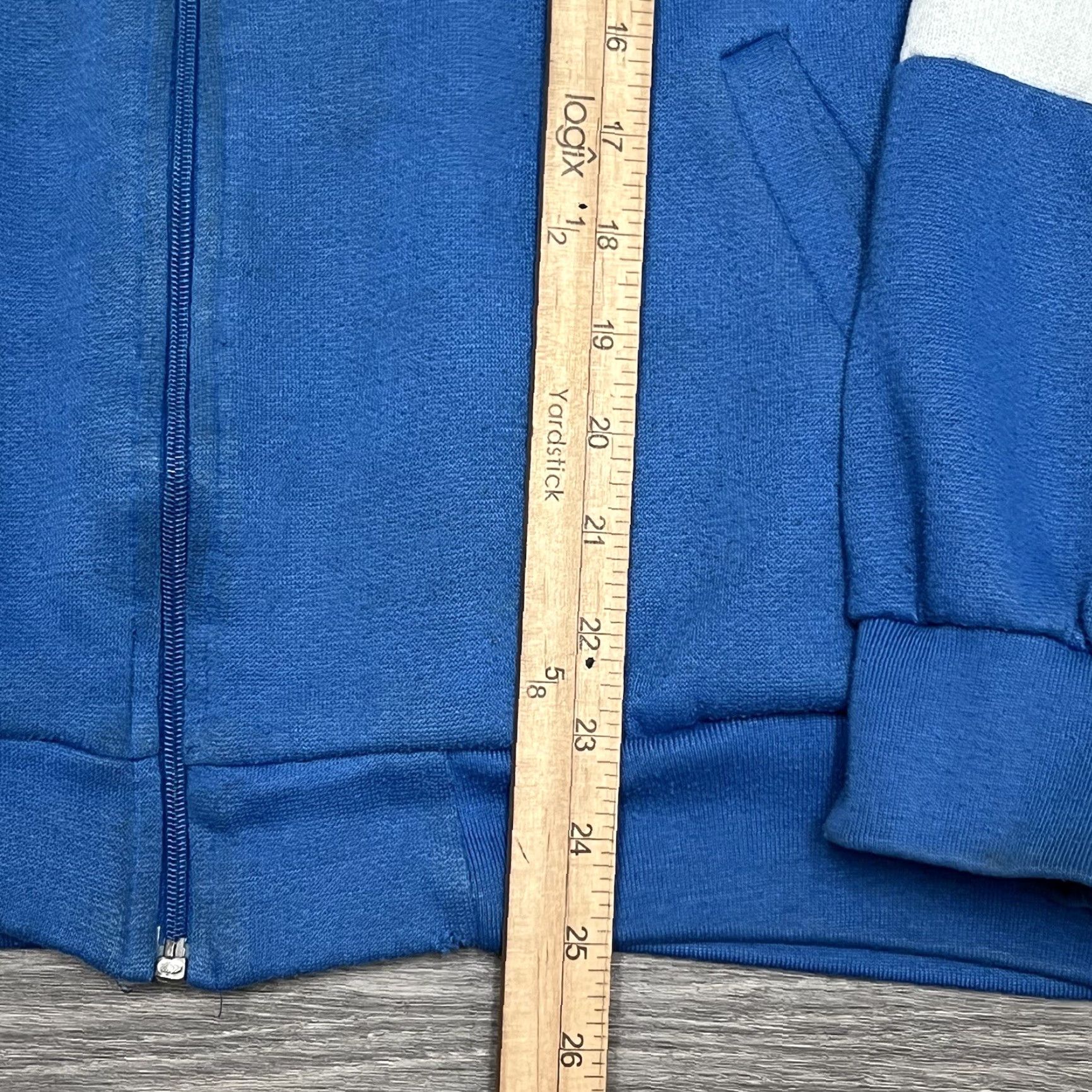 Spalding VINTAGE Spalding Sweatshirt Shirt Adult L Blue Cotton Blend Fleece 80s Tennis Full Zip Boxy Men Size US L / EU 52-54 / 3 - 4 Thumbnail