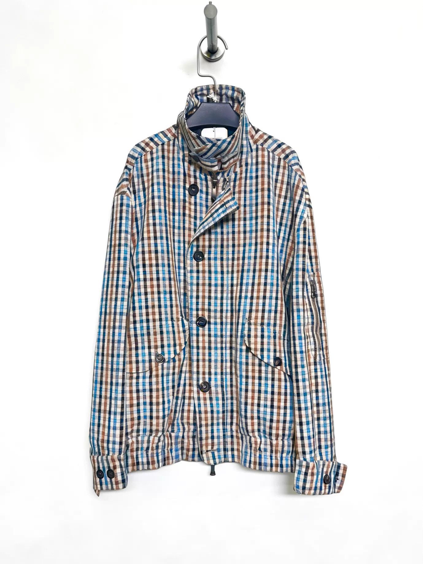 Vivienne Westwood Vivienne Westwood 2019SS Tartan Asymmetric Zip Jacket Size US L / EU 52-54 / 3 - 1 Thumbnail