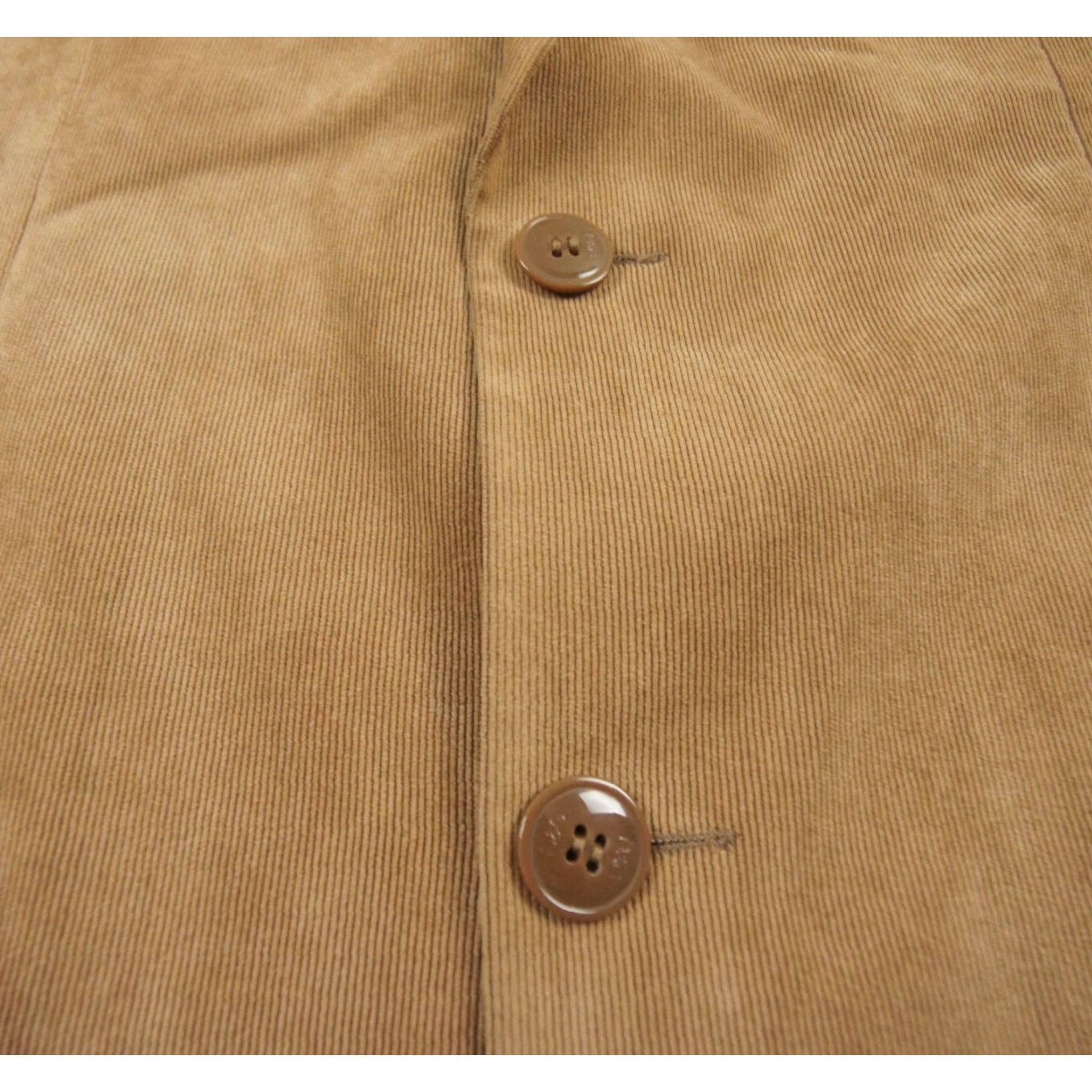 Dolce & Gabbana VINTAGE Dolce & Gabbana Blazer Men 52 Brown Wool Micro Corduroy Mid-Length Preppy Size 52R - 3 Thumbnail